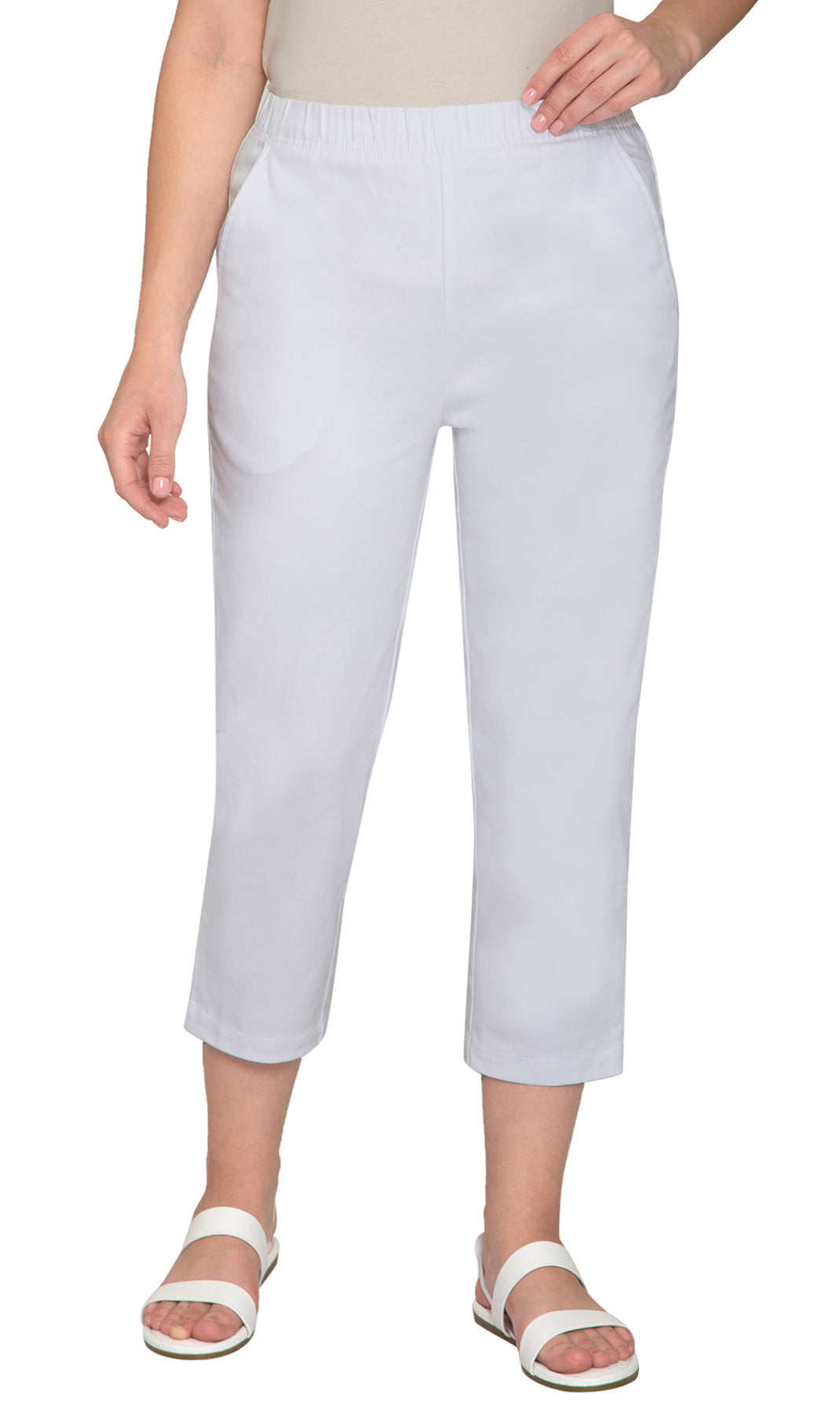 Women’s Lightweight Stretch Denim Capri Pants – Comfortable Everyday Fit