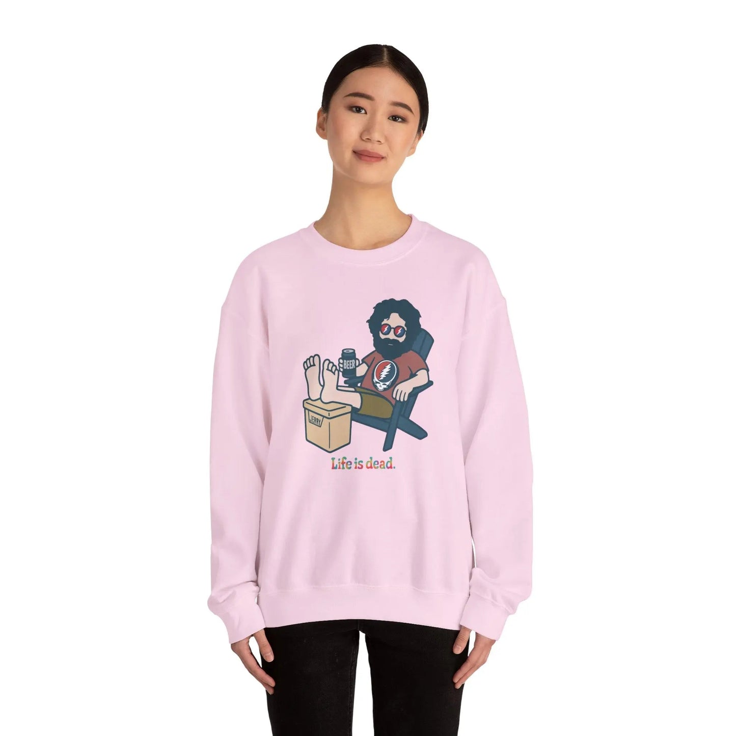 Stay Cool, Jerry Life is dead.® Crewneck | Grateful Dead