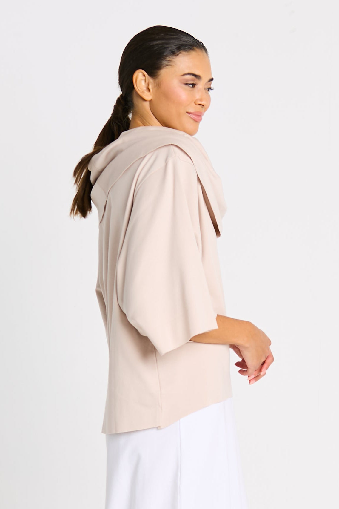 Pima Cotton Jackie O Top - Putty