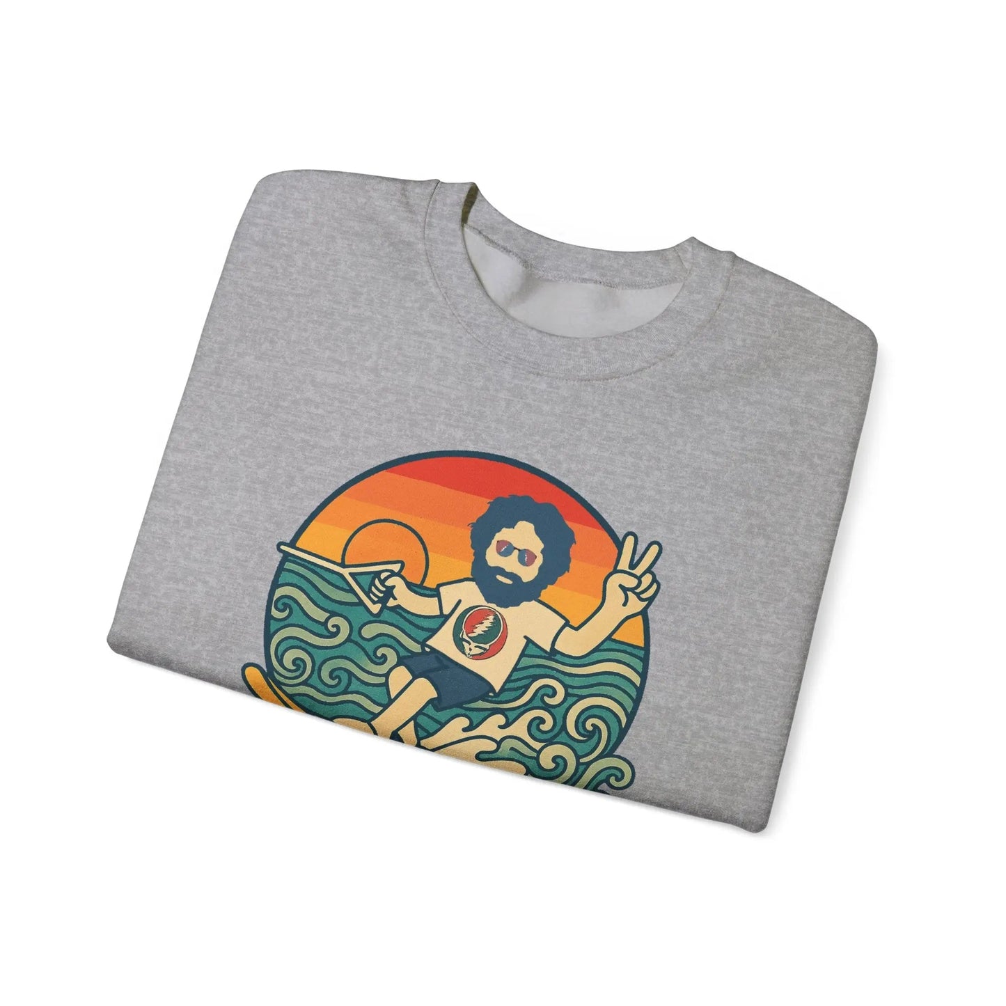 Waterskiin' Jerry Life is dead.® Crewneck | Grateful Dead