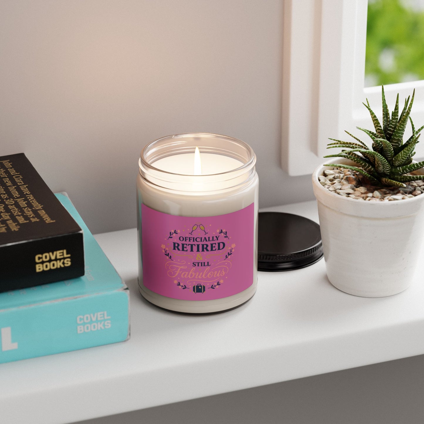Officially Retired Still Fabulous Candle | retirement gifts for women, personalized retirement gifts