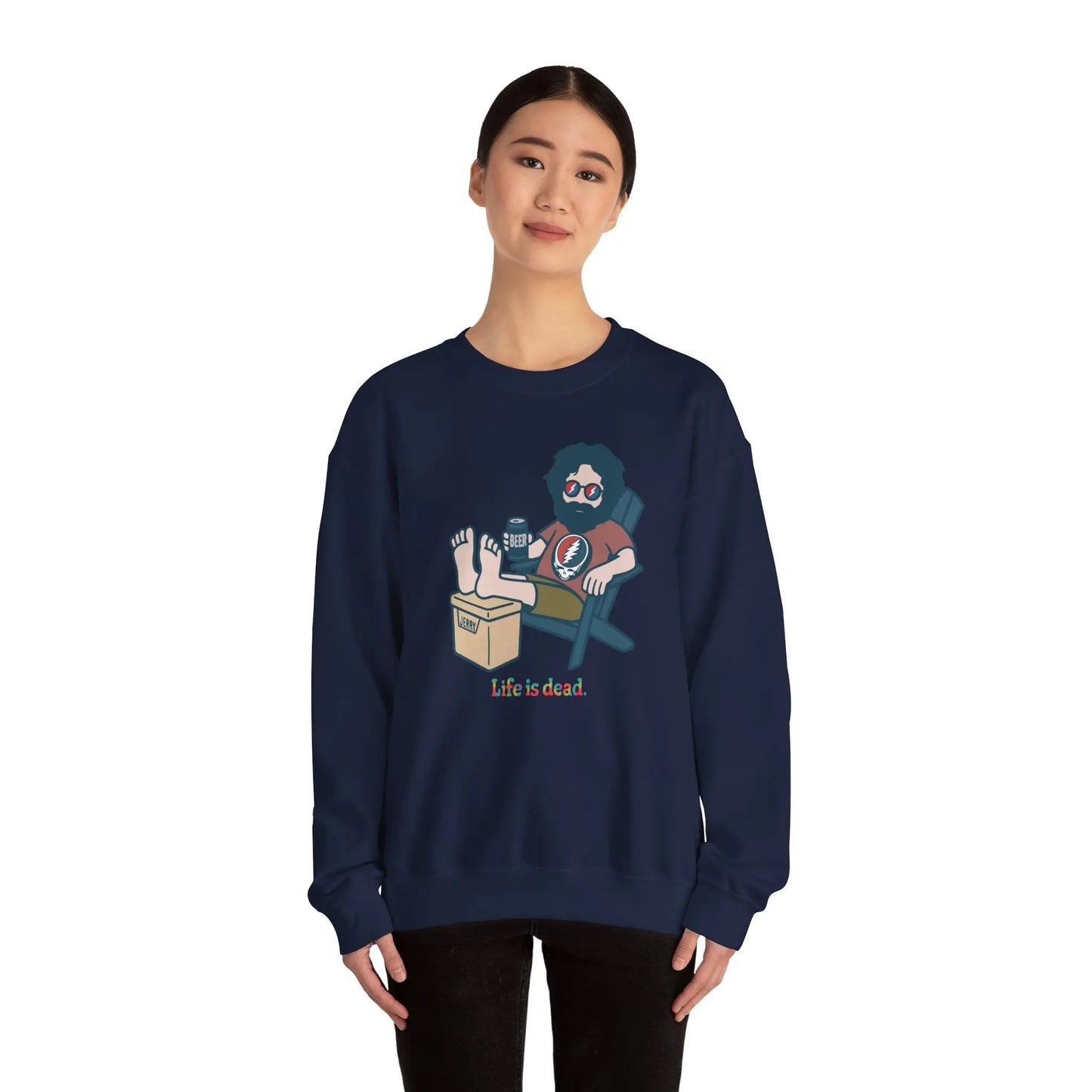 Stay Cool, Jerry Life is dead.® Crewneck | Grateful Dead