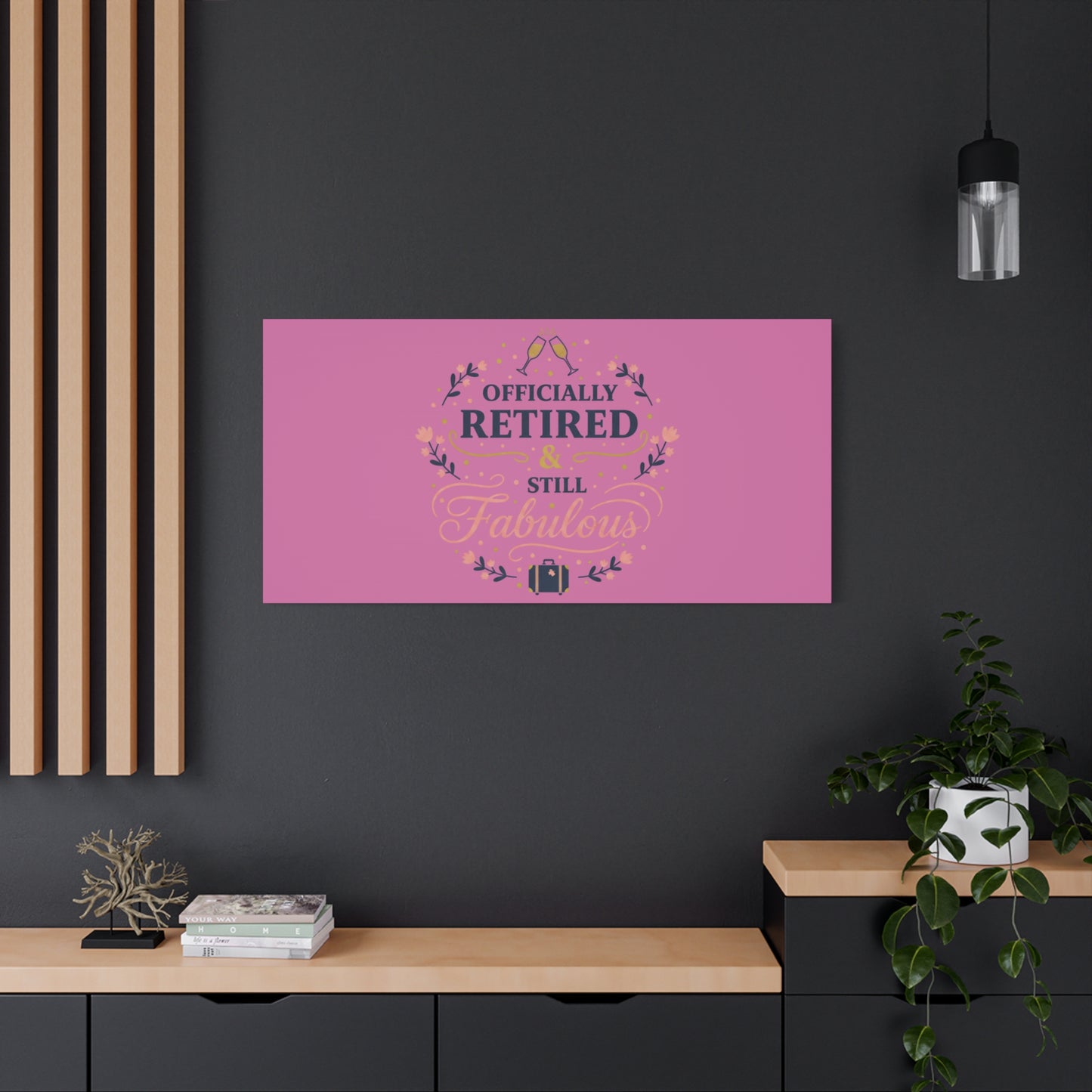 Officially Retired & Still Fabulous Canvas, retirement gifts for women | personalized retirement gifts