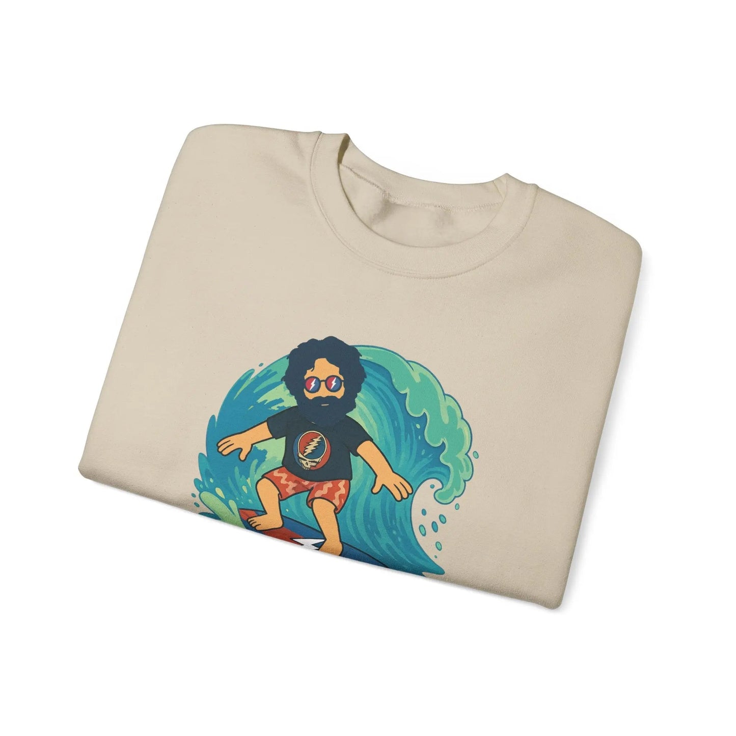 Surfing Jerry Life is dead.® Crewneck | Grateful Dead