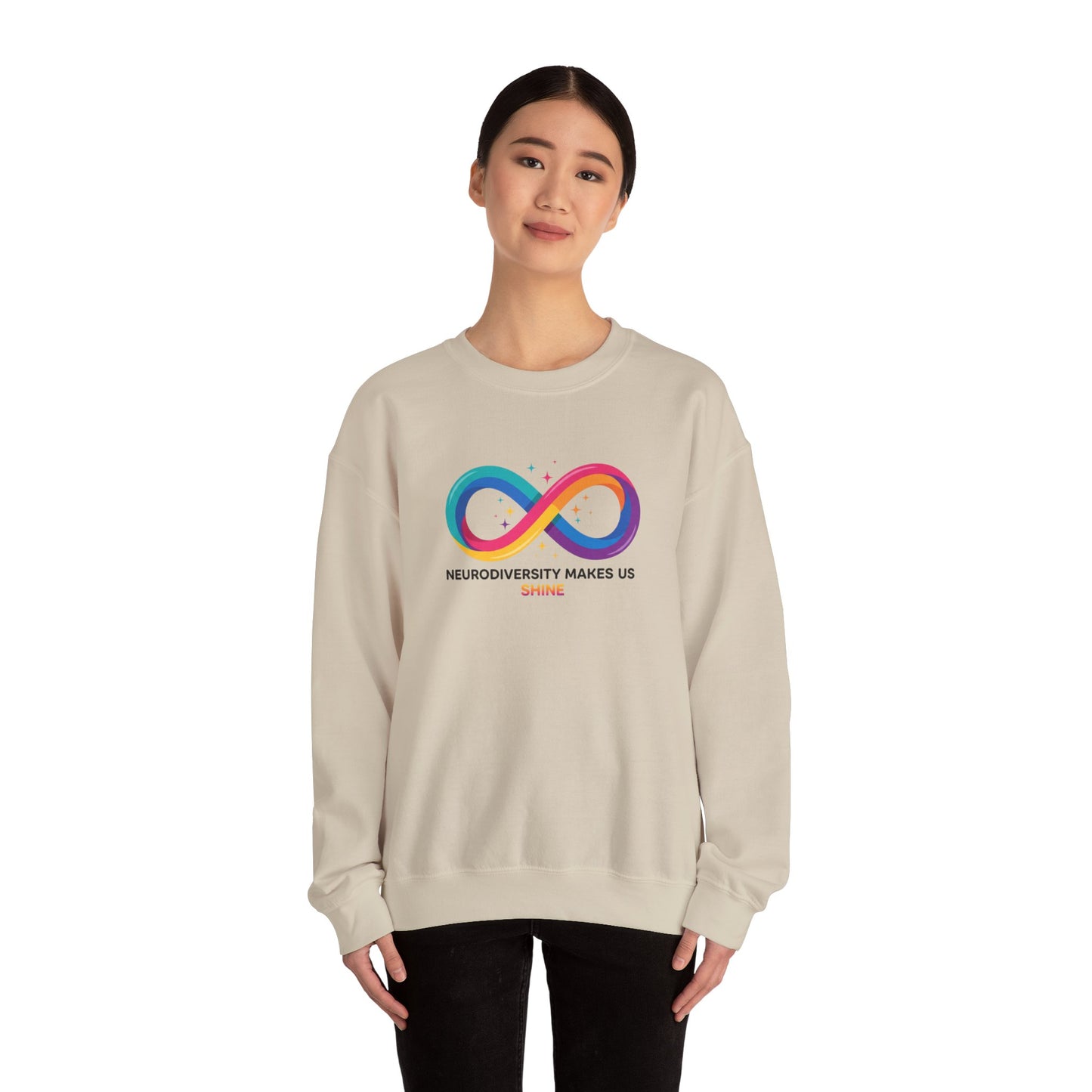 Neurodiversity Makes Us Shine Sweatshirt | autistic pride, neurodivergent affirmation