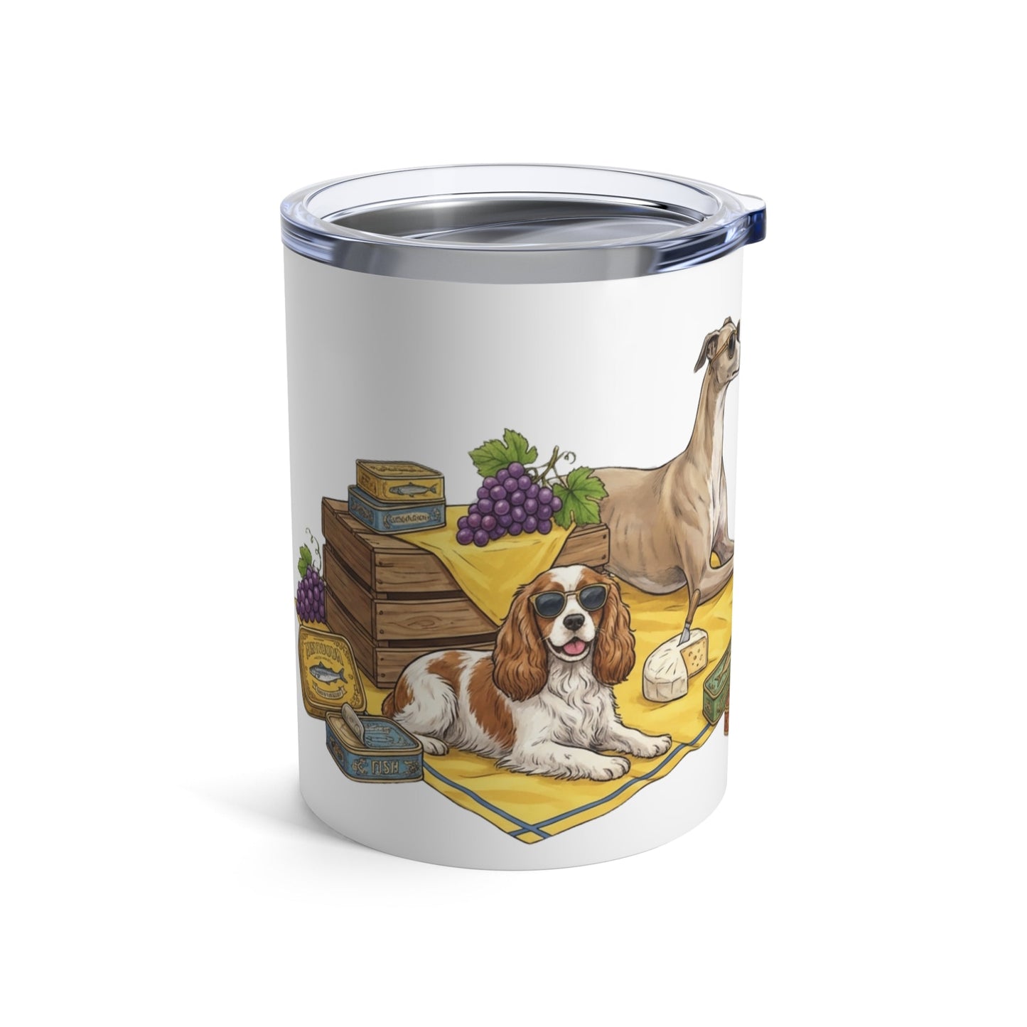 Tinned Fish Pups - European Summer Spread 12oz Short Tumbler