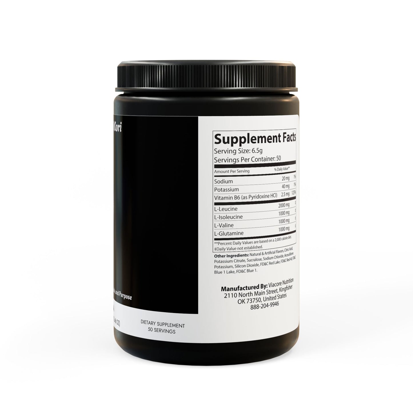 BCAA Supplement, Grape (325 g, 11.46 oz, 50 servings) - "Memento Mori"