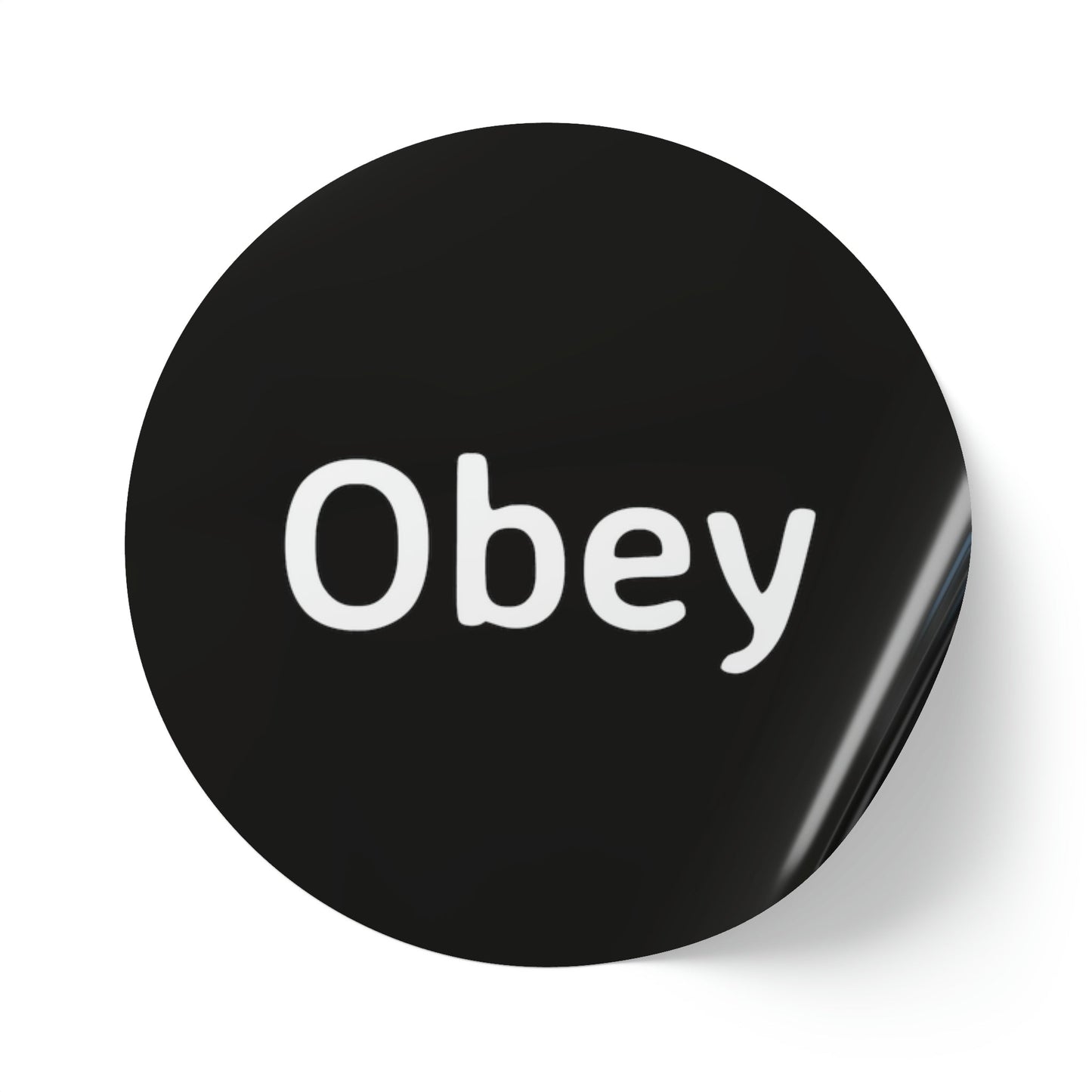 Round Sticker Label Rolls - Obey