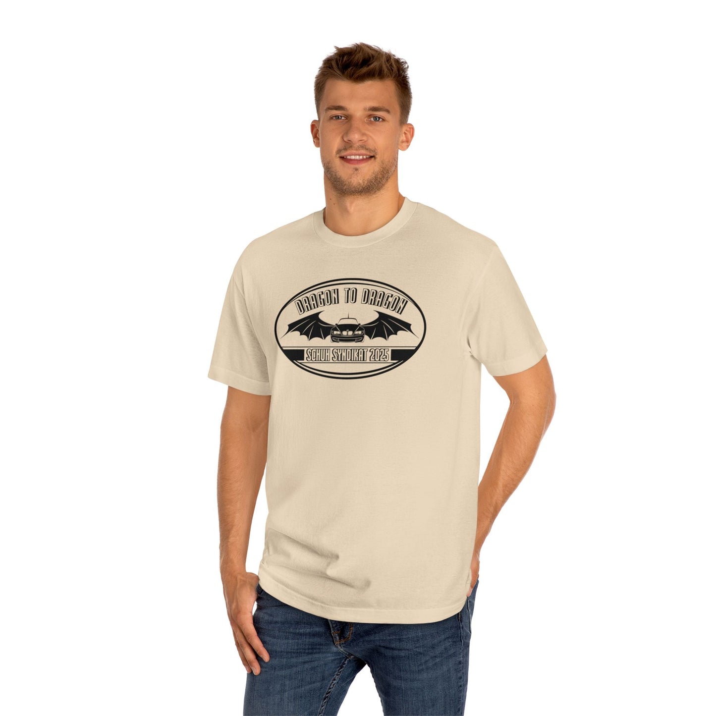 Schuh Syndikat Dragon to Dragon 2025 Light Color Tee - Unisex American Apparel Classic T-Shirt
