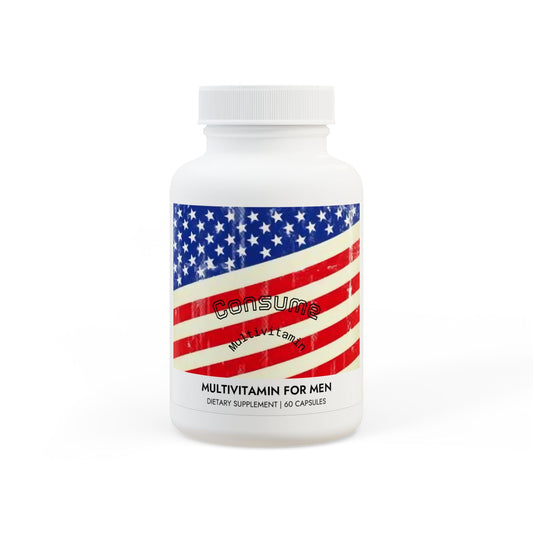 Multivitamin for Men Supplement (60 Capsules) - "Consume"