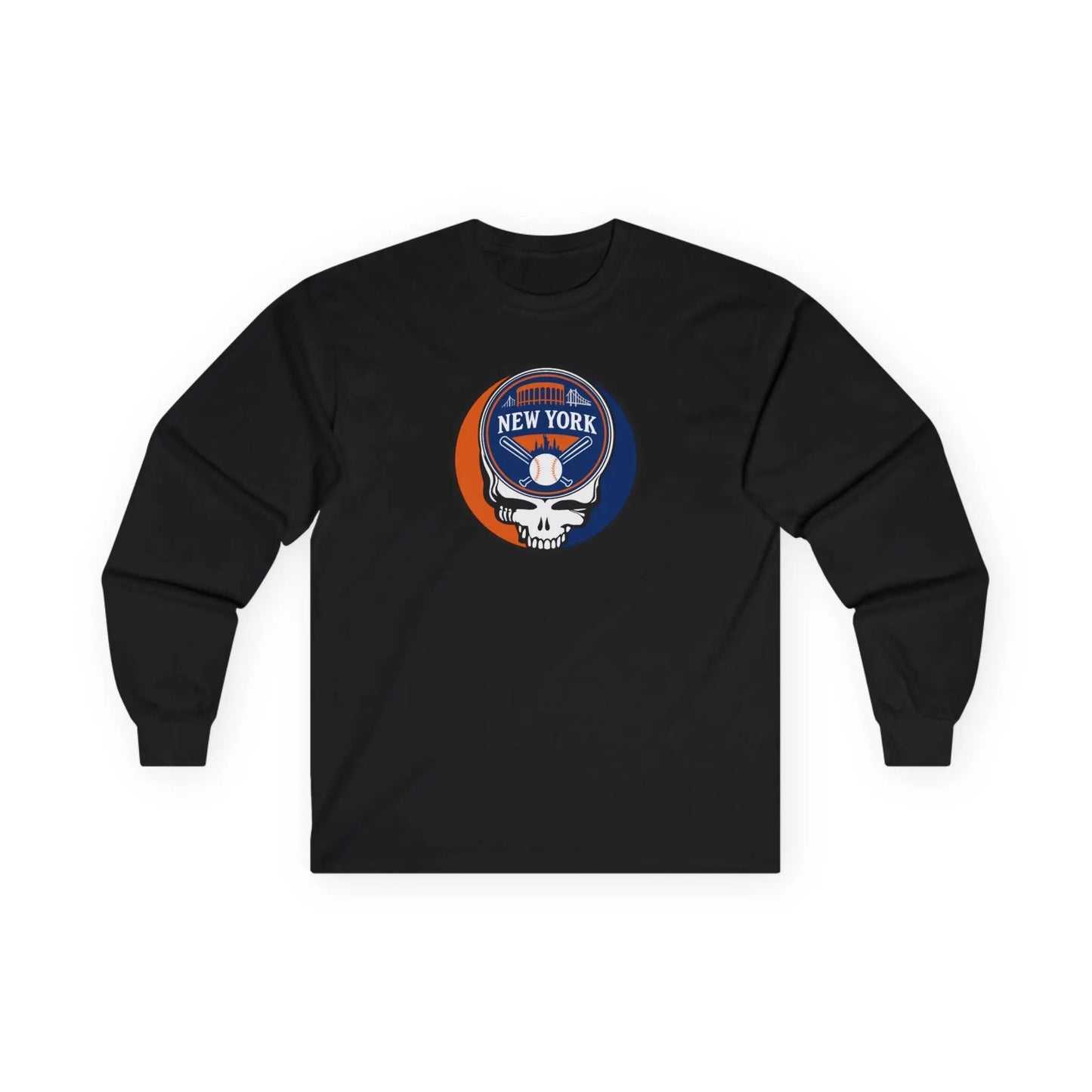 New York Mets Original Stealie Grateful Dead Long Sleeve Shirt