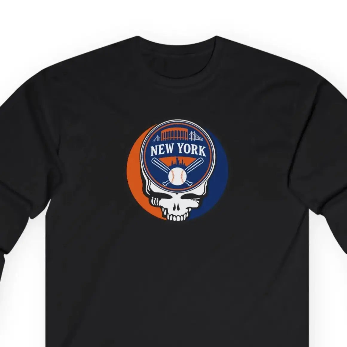 New York Mets Original Stealie Grateful Dead Long Sleeve Shirt