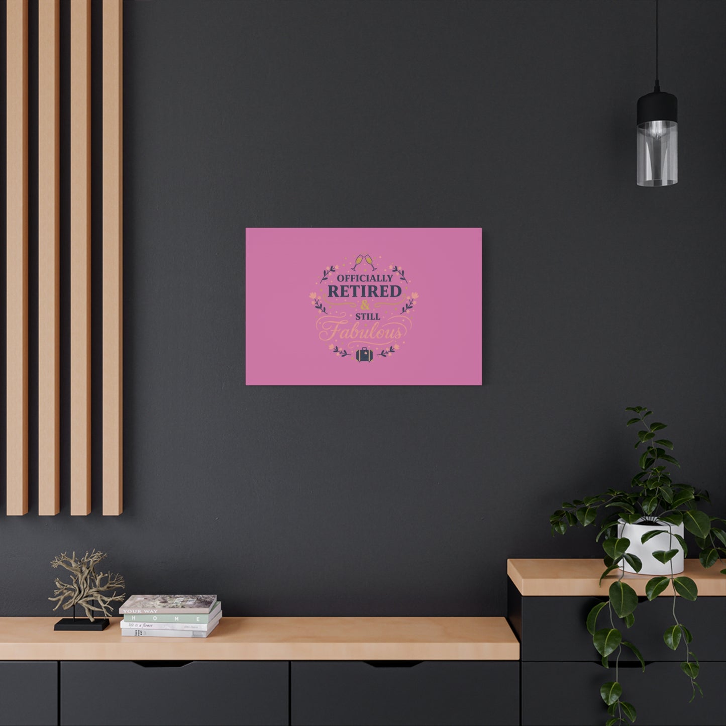 Officially Retired & Still Fabulous Canvas, retirement gifts for women | personalized retirement gifts