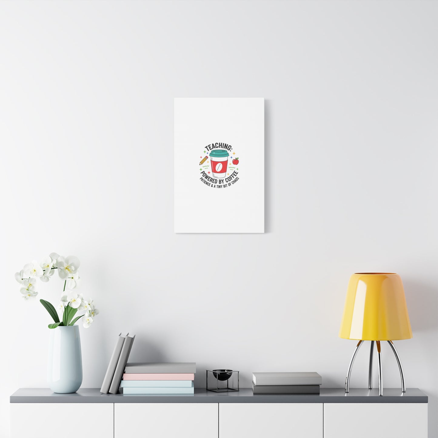 Teaching Powered by Coffee Canvas, Teacher Appreciation Gifts | Teacher Life, Classroom Humor