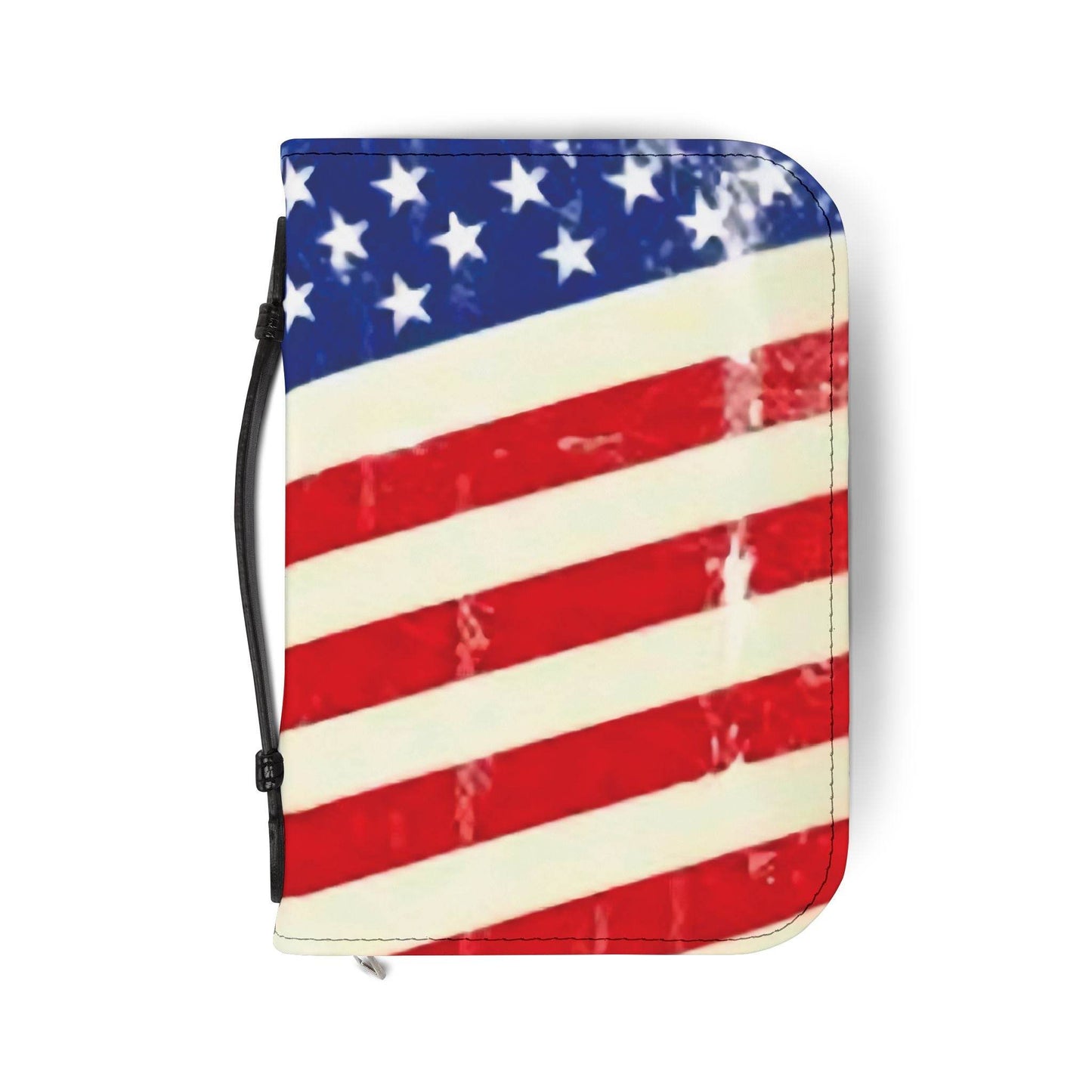 Patriotic Bible Cover - American Flag Design