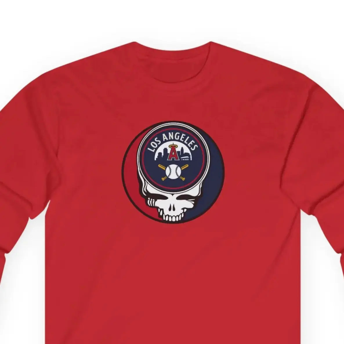 Los Angeles Angels Original Stealie Grateful Dead Long Sleeve Shirt
