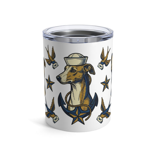 Tattoo Flash Pups - Sailor Pups 12oz Short Tumbler