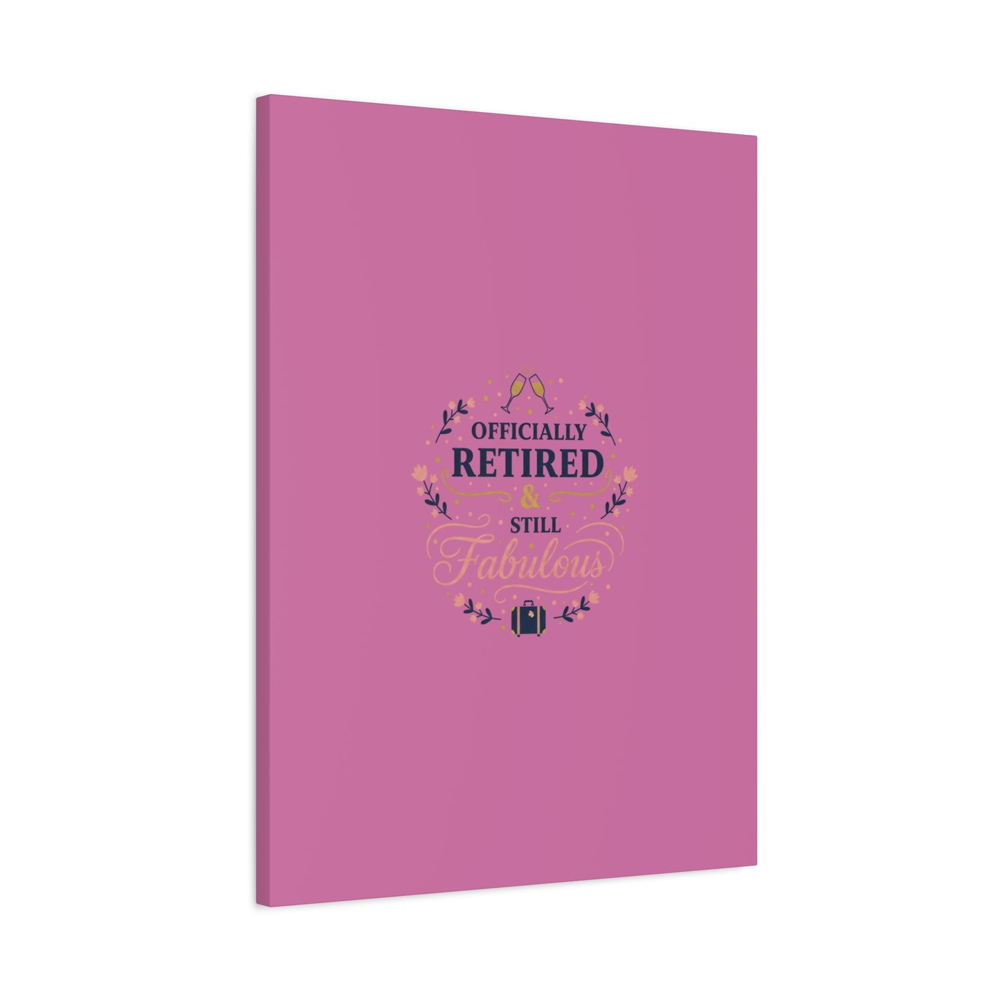 Officially Retired & Still Fabulous Canvas, retirement gifts for women | personalized retirement gifts