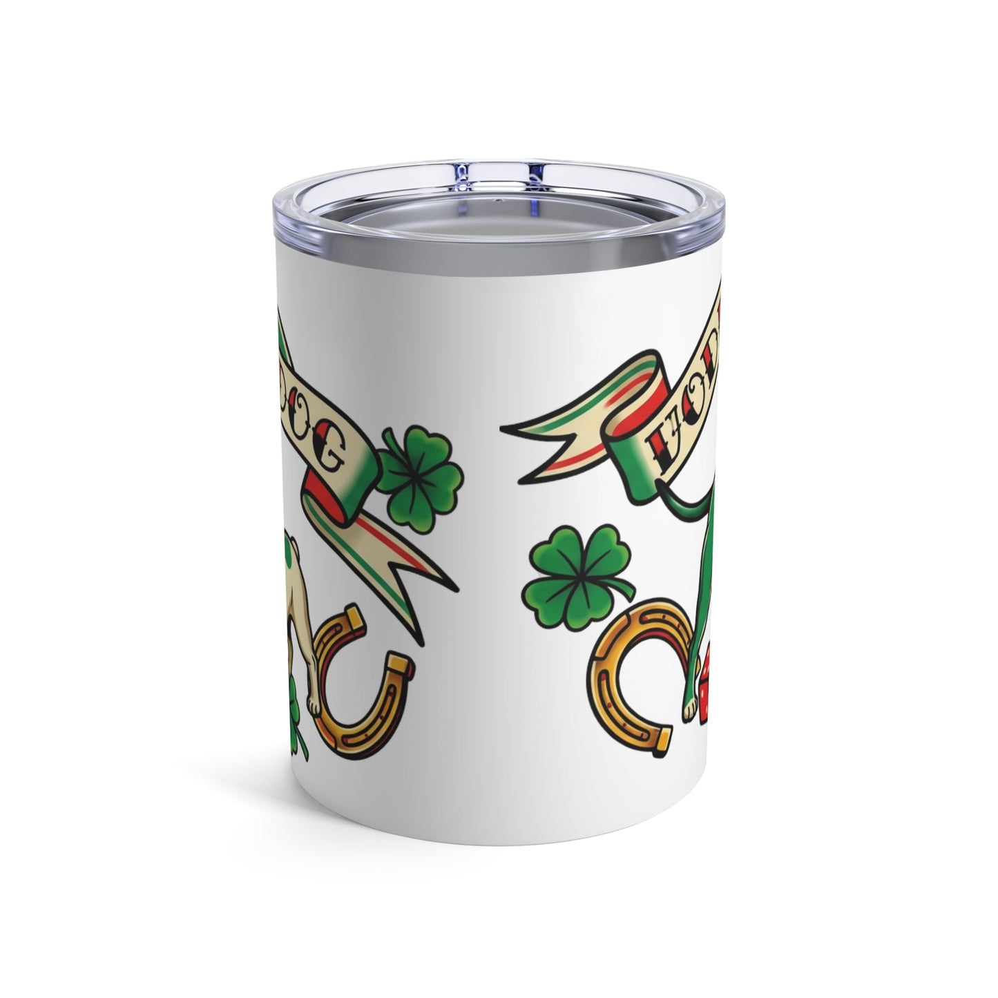 Tattoo Flash Pups - Lucky Charm 12oz Short Tumbler