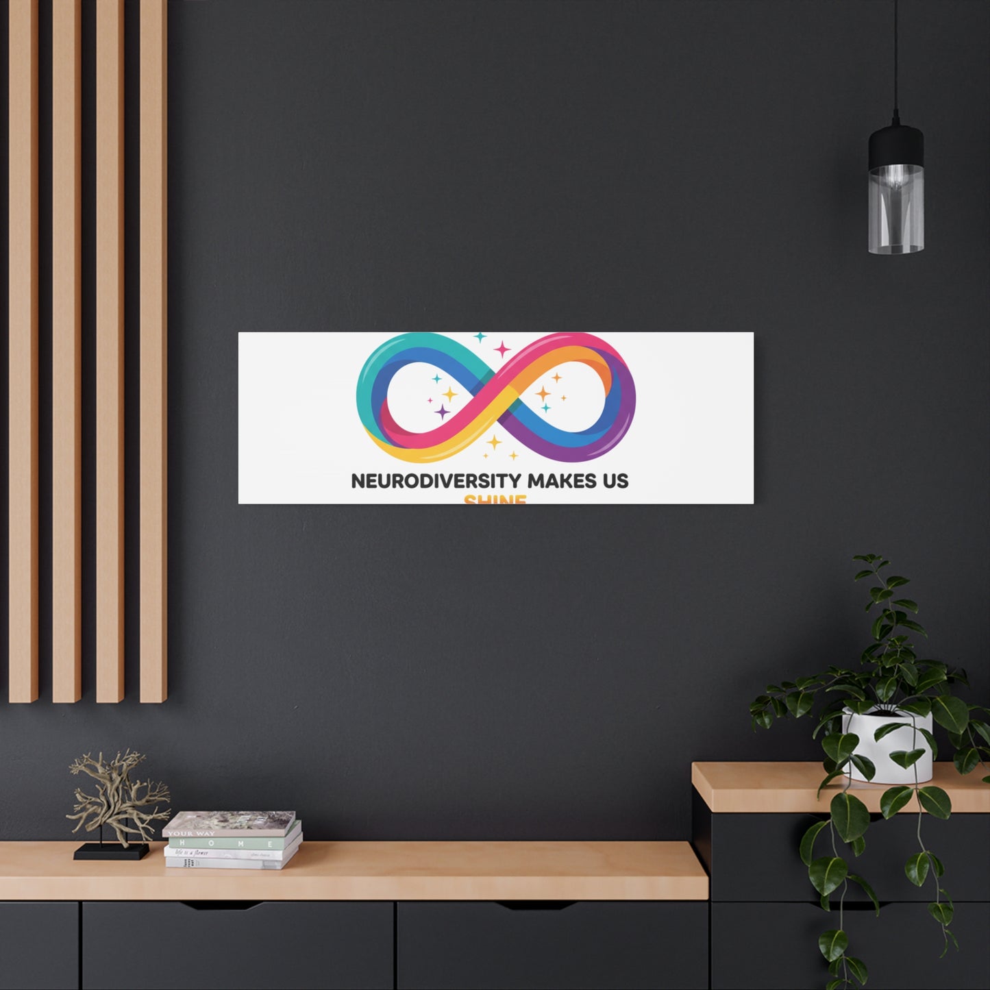 Neurodiversity Makes Us Shine Canvas | Autism Acceptance, Autistic Pride