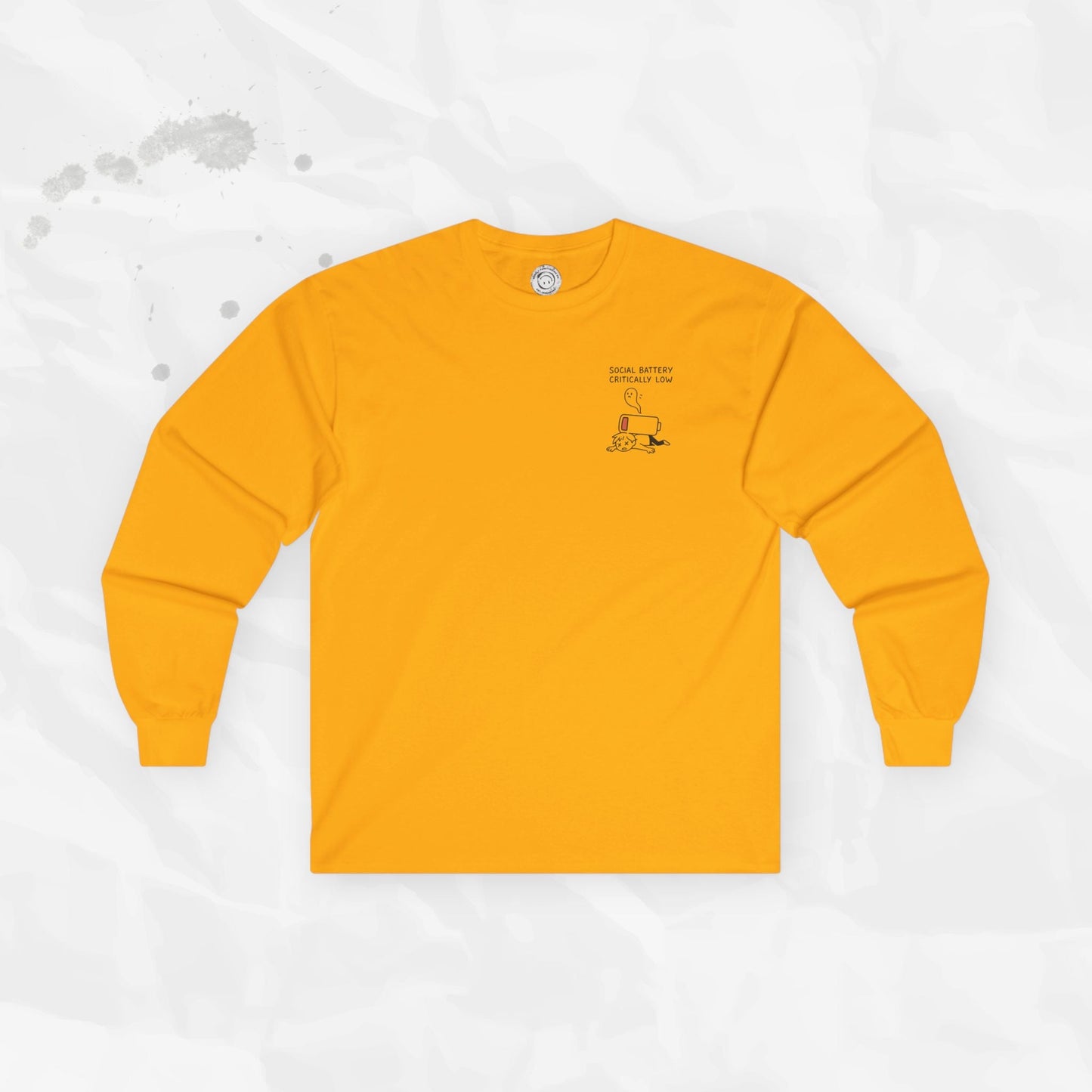 Social Battery Critically Low - Long Sleeve T-Shirt