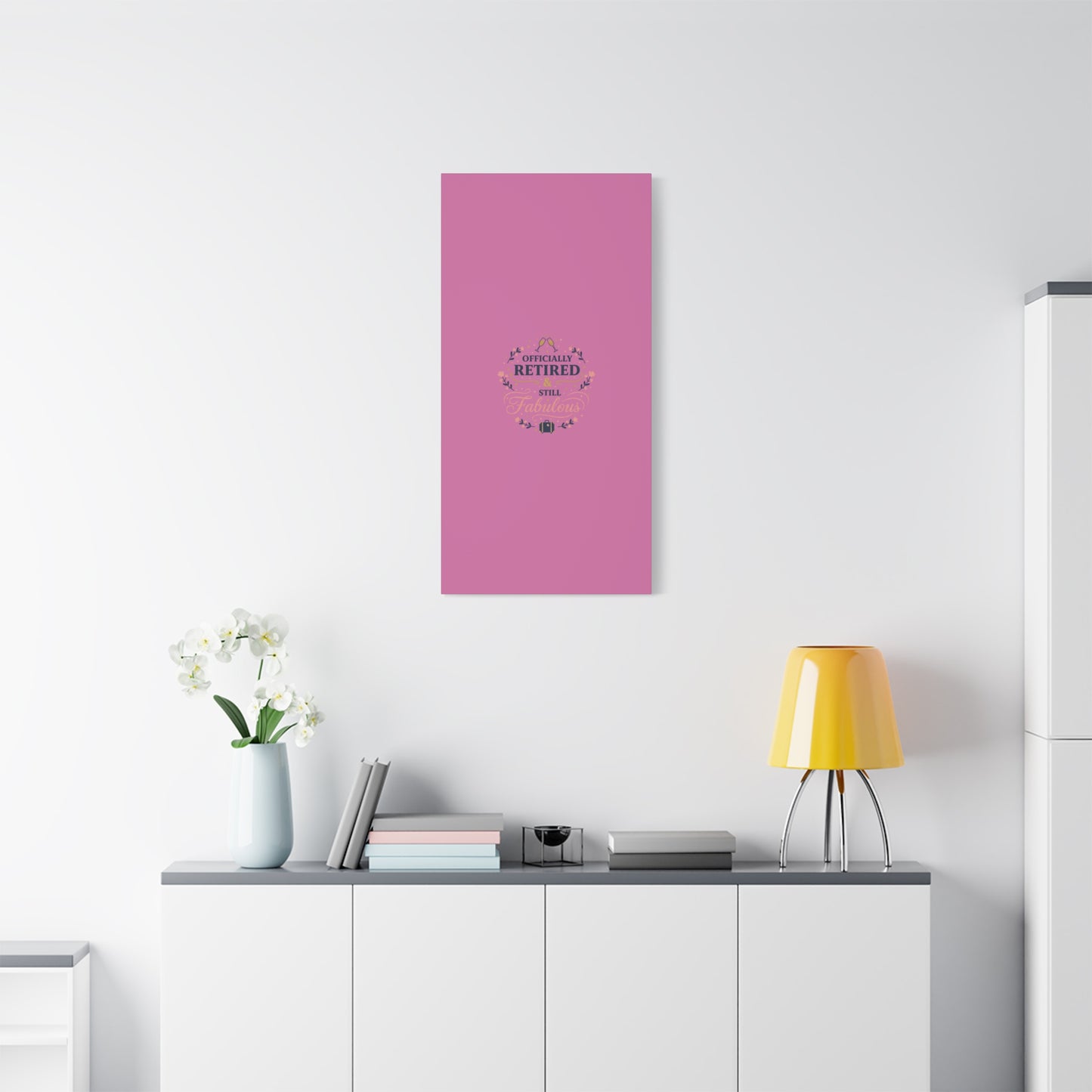Officially Retired & Still Fabulous Canvas, retirement gifts for women | personalized retirement gifts
