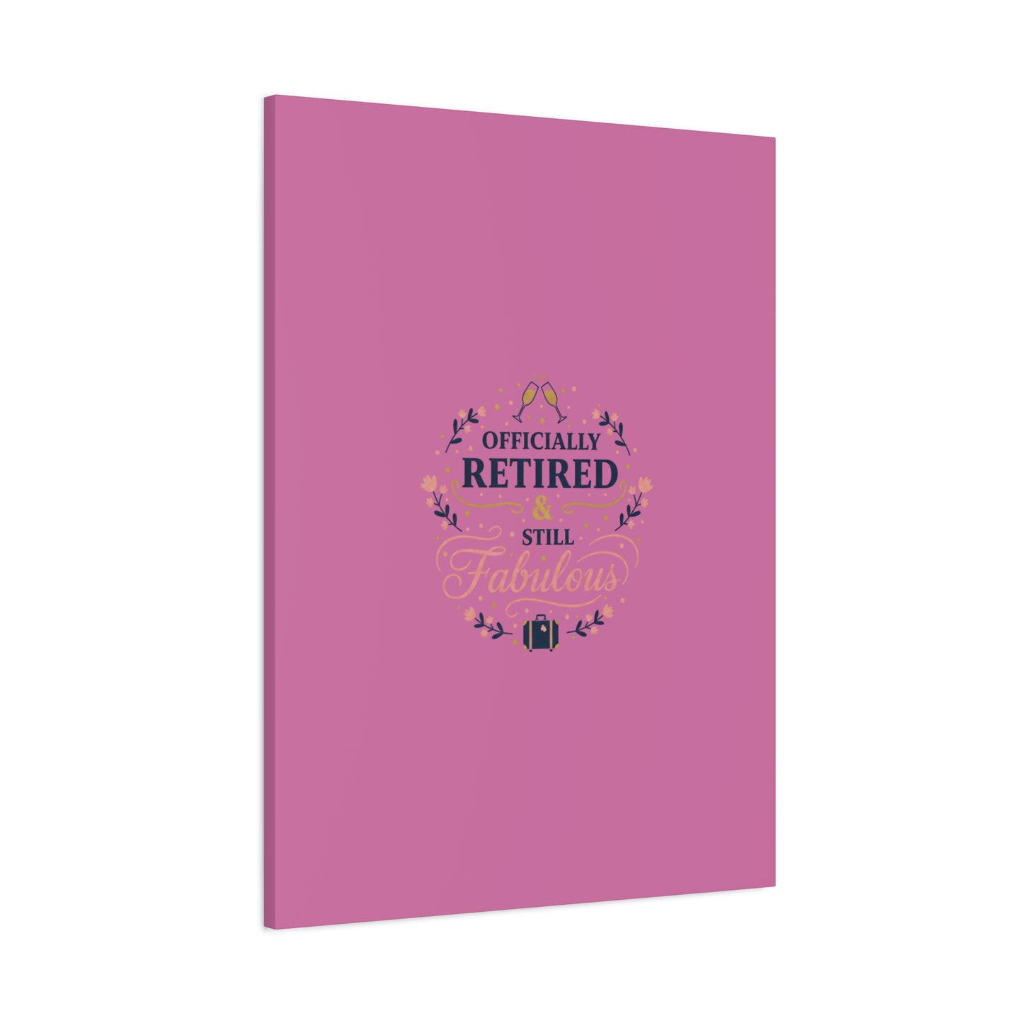 Officially Retired & Still Fabulous Canvas, retirement gifts for women | personalized retirement gifts