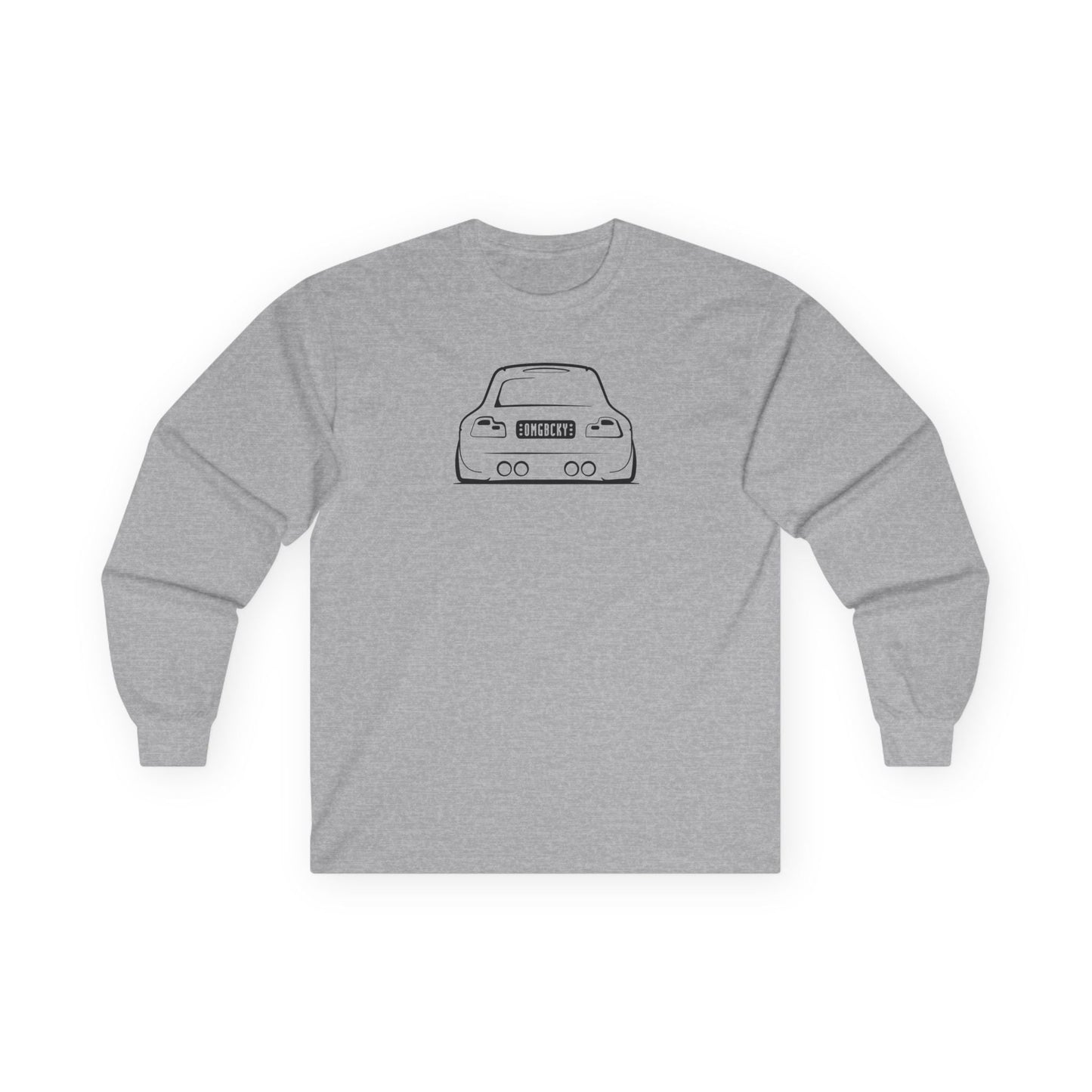OMGBCKY Black Coupe Silhouette Long Sleeve Tee - Unisex Gildan Classic Ultra Cotton Long Sleeve T-Shirt