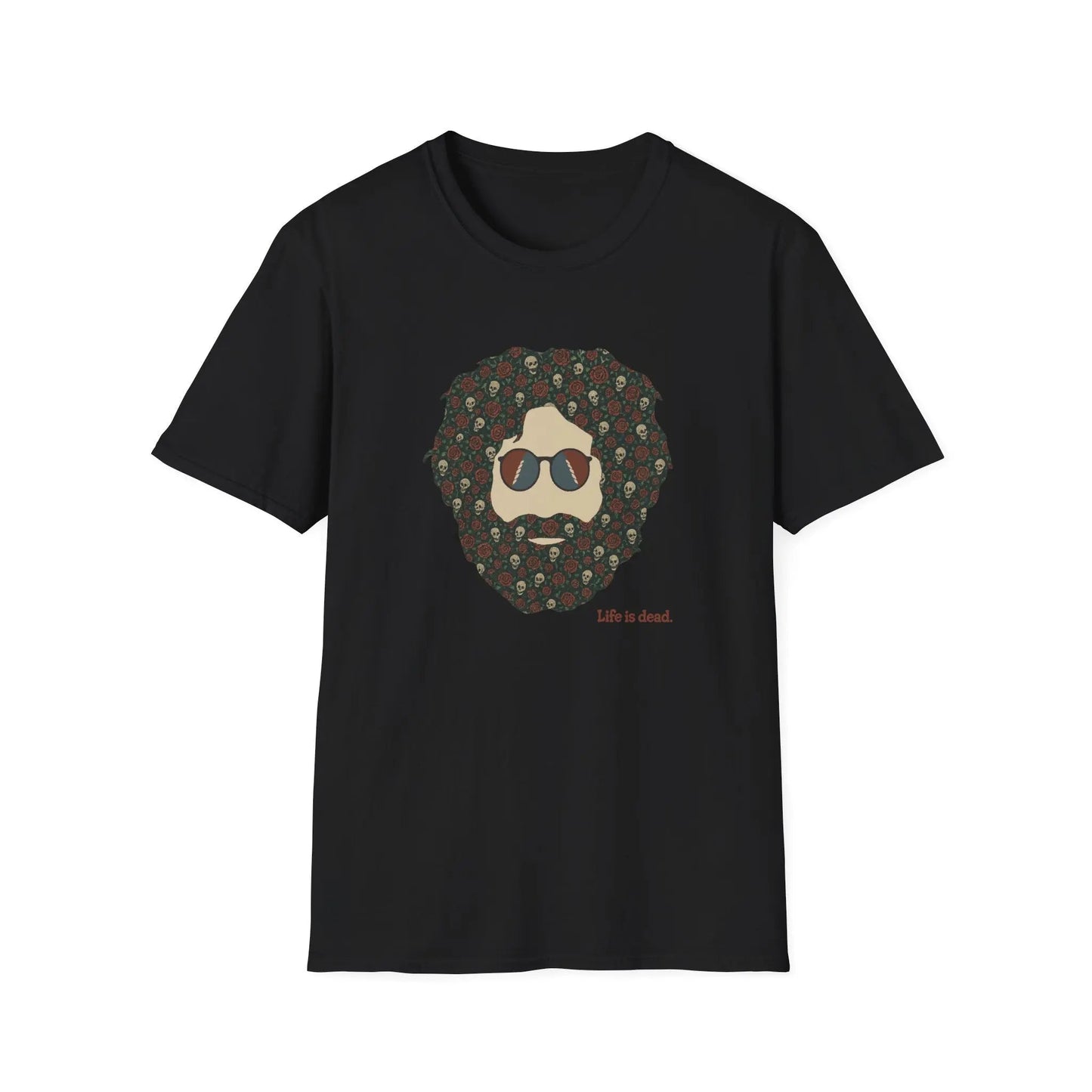 Skull & Roses Jerry Life is dead.® T-Shirt