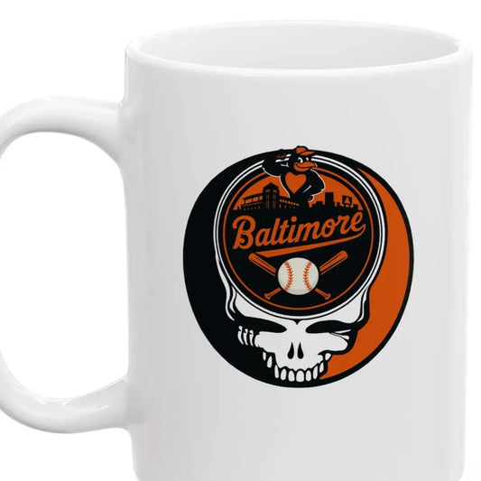 Baltimore Orioles Original Stealie Grateful Dead Coffee Mug