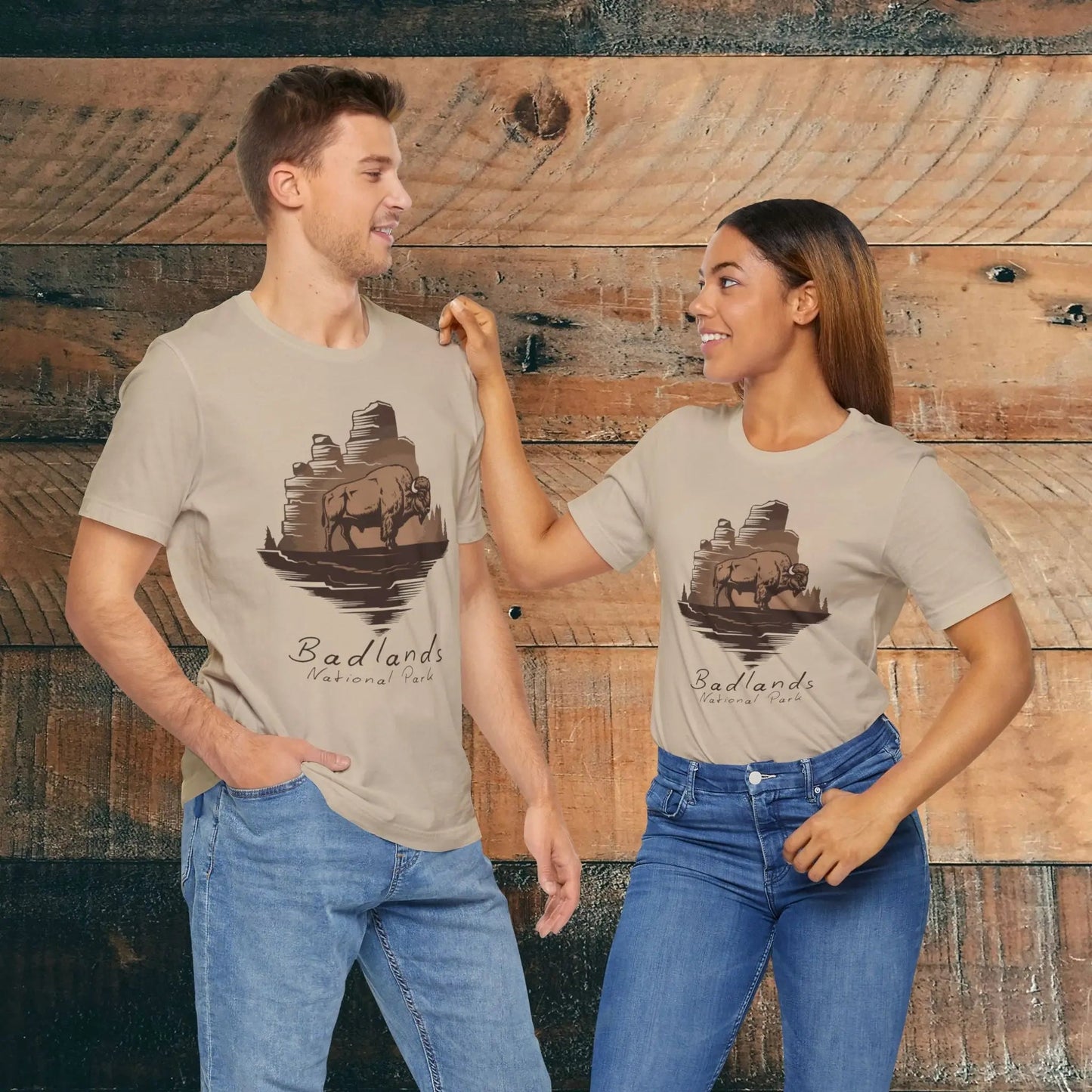 Badlands National Park T-shirt Roaming Buffalo