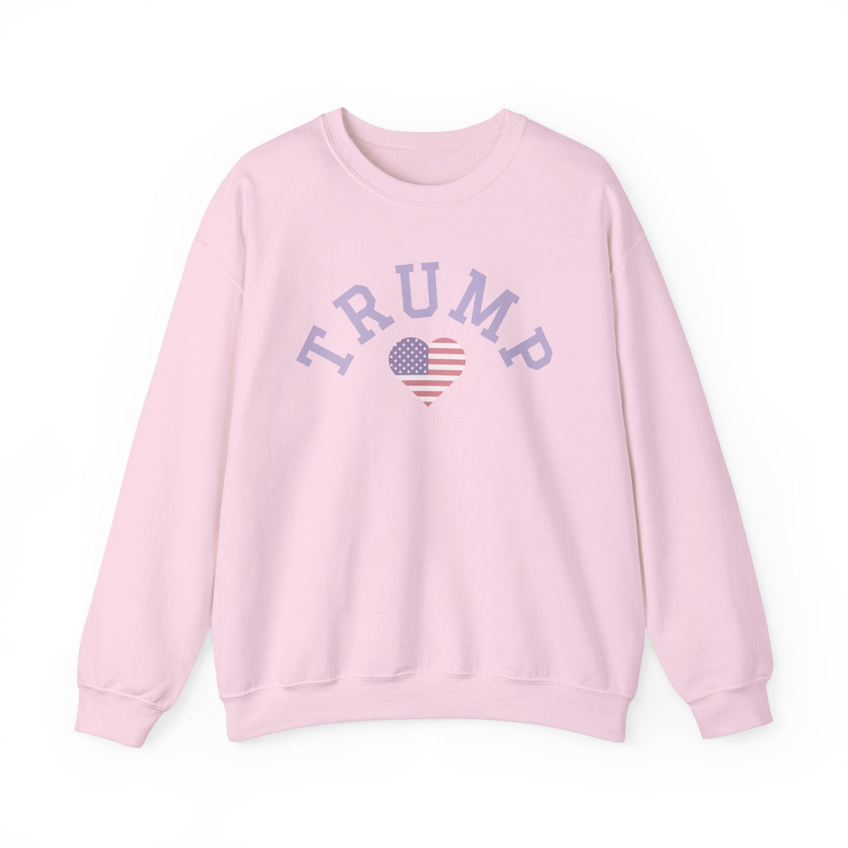 Patriotic Trump Heart Crewneck Sweatshirt