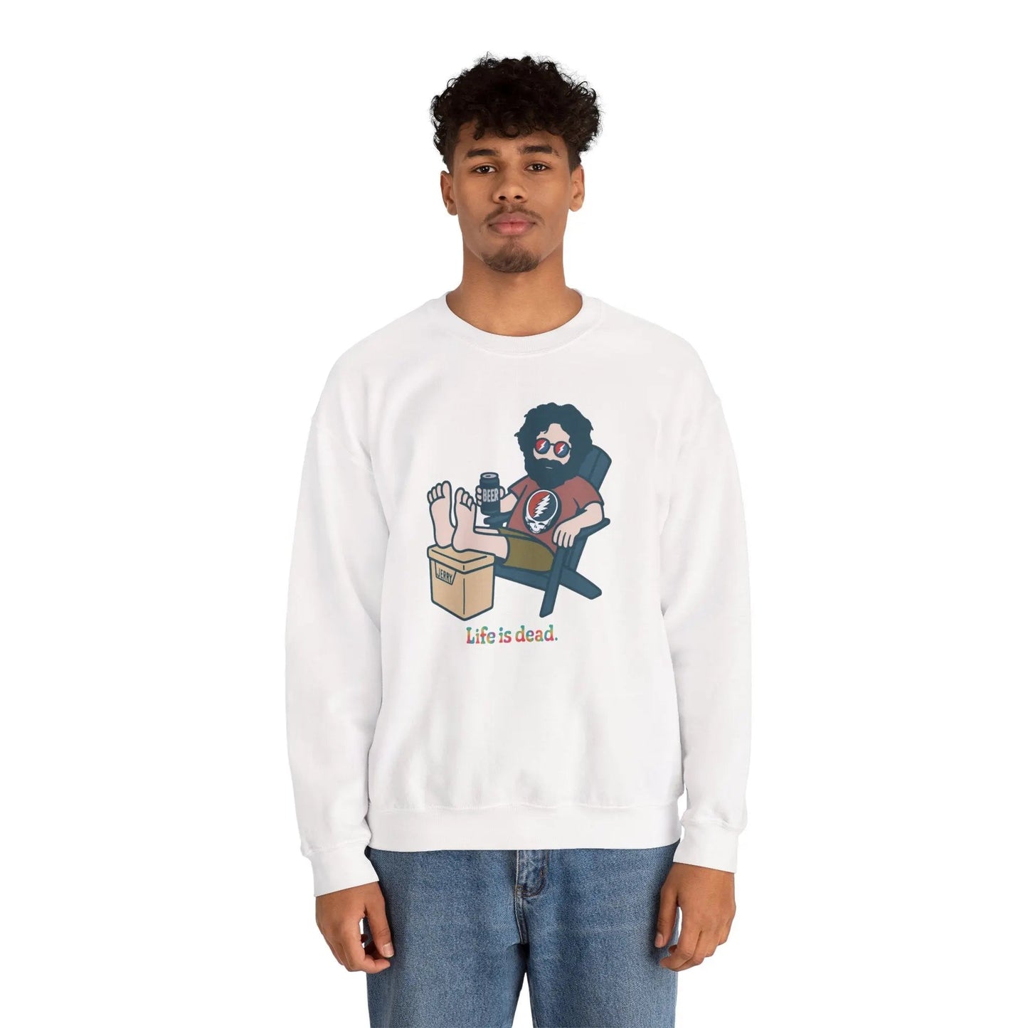 Stay Cool, Jerry Life is dead.® Crewneck | Grateful Dead