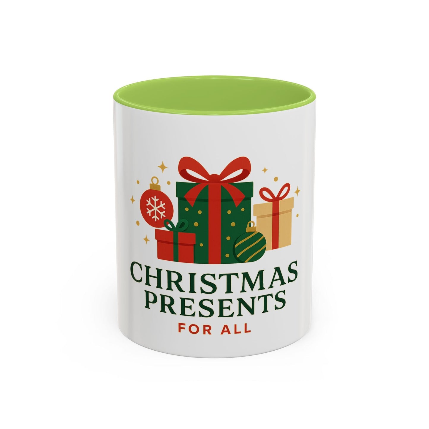 Christmas Presents Coffee Mug — Holiday Gift Mug (Accent 11/oz)