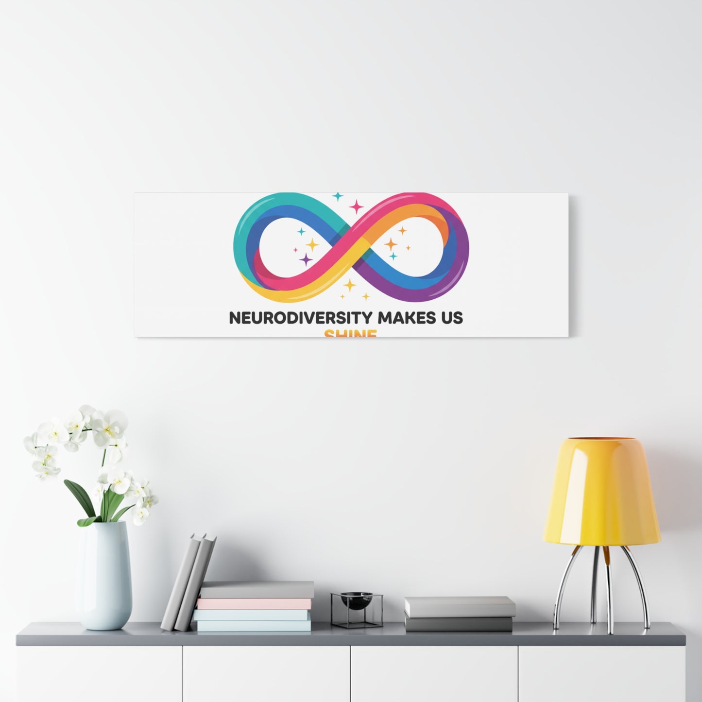 Neurodiversity Makes Us Shine Canvas | Autism Acceptance, Autistic Pride