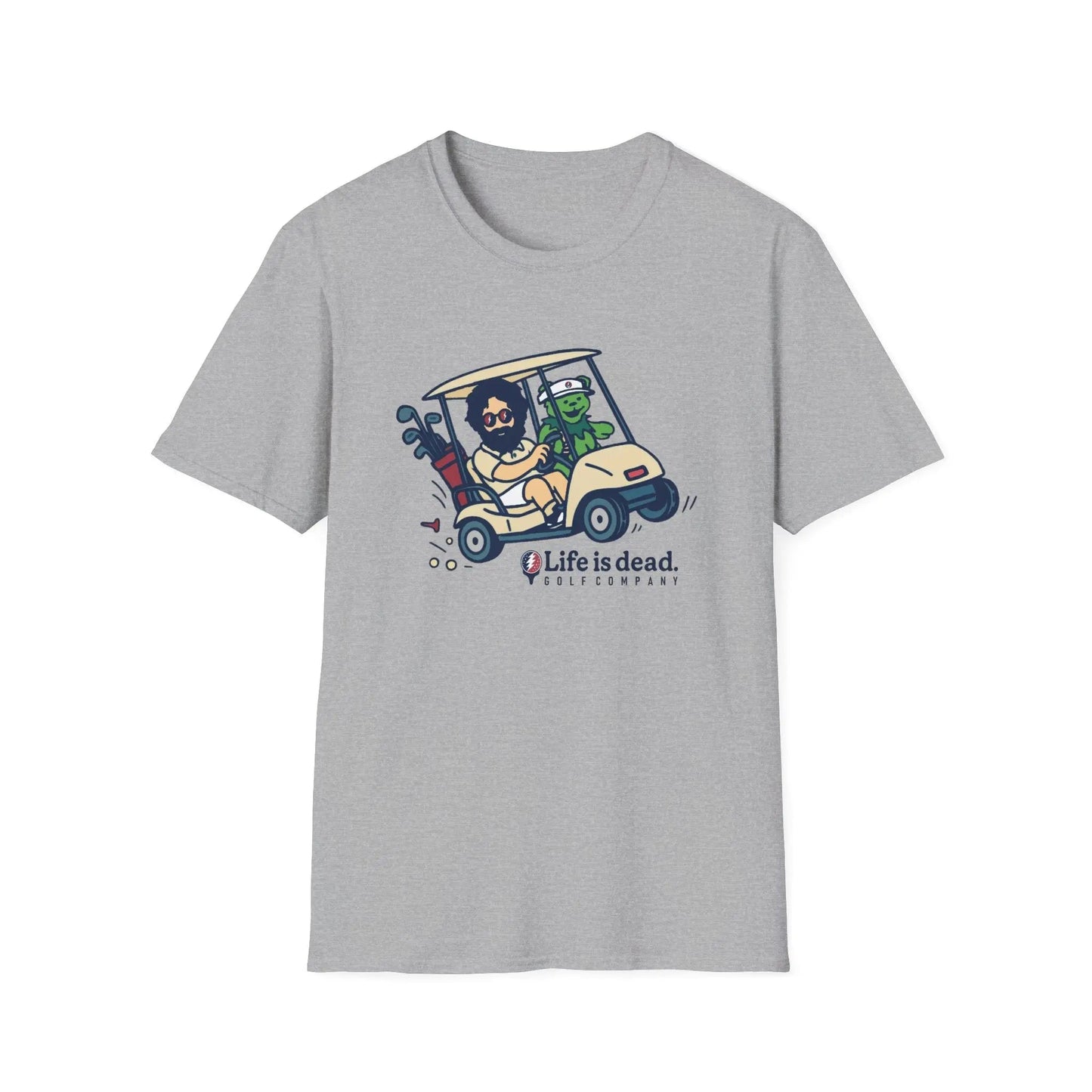 Joy Ridin' Jerry and The Bear - Life is dead.® Golf Company T-Shirt