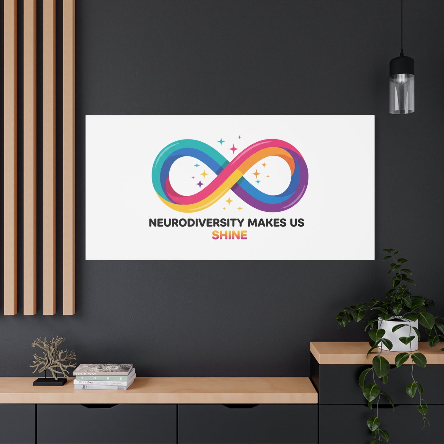 Neurodiversity Makes Us Shine Canvas | Autism Acceptance, Autistic Pride