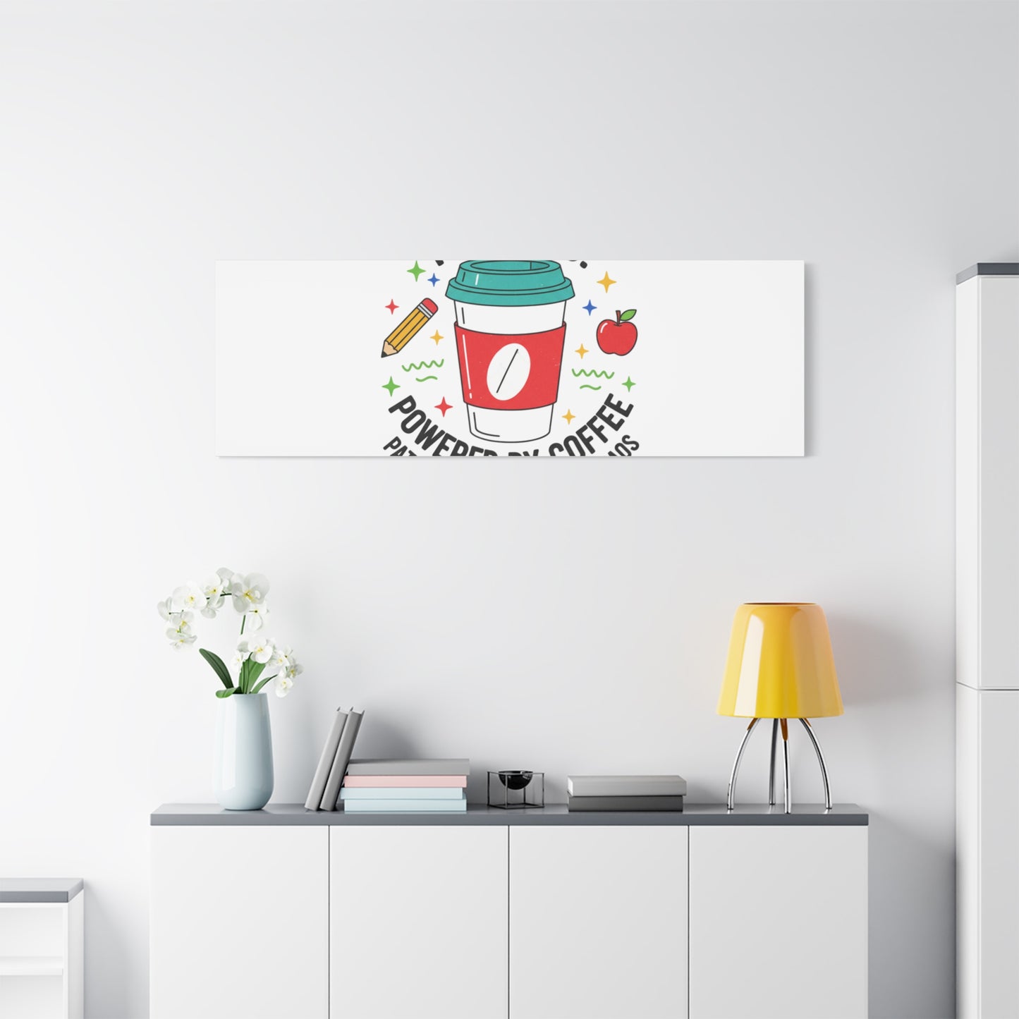 Teaching Powered by Coffee Canvas, Teacher Appreciation Gifts | Teacher Life, Classroom Humor
