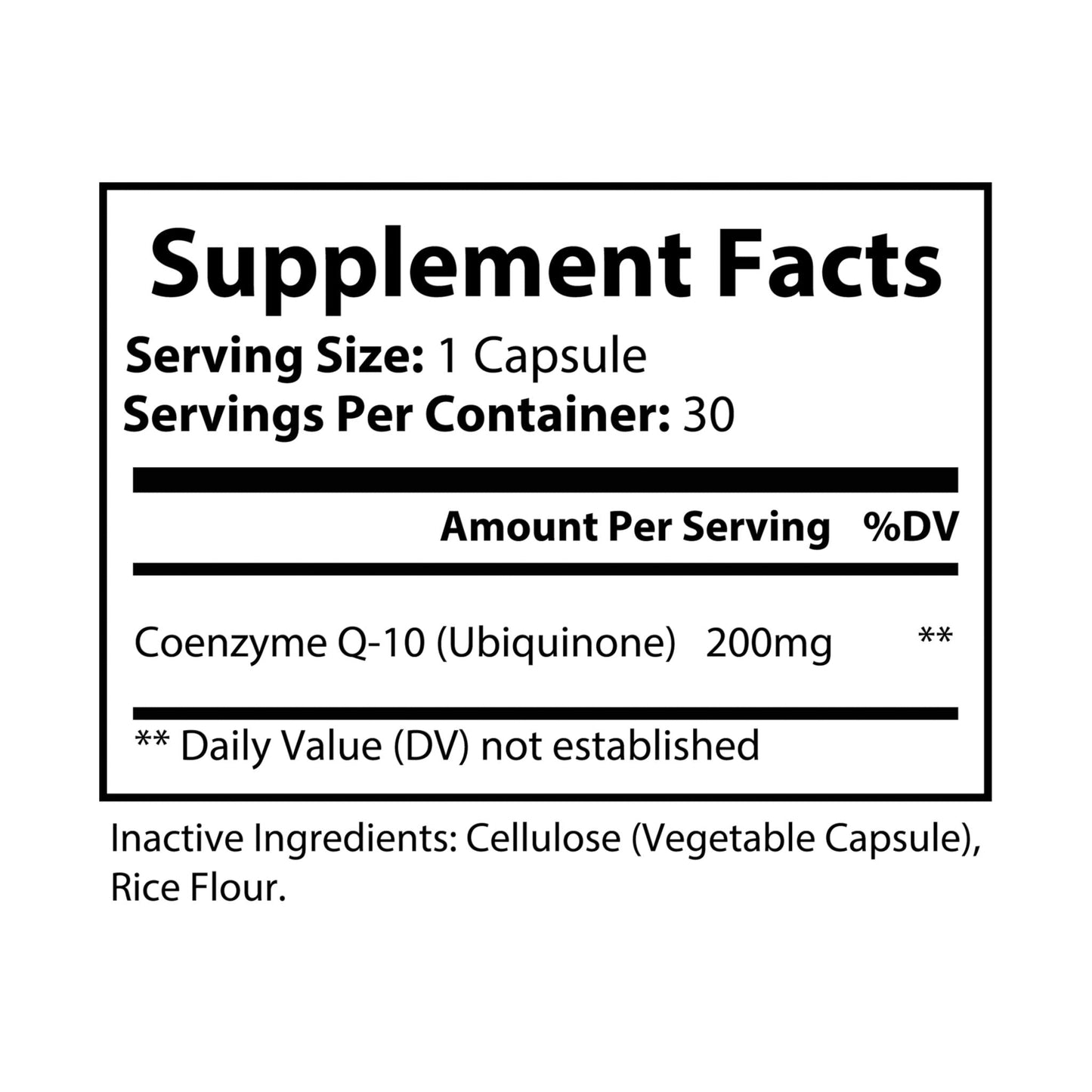 CoQ10 (Ubiquinone) Supplement (30 Capsules) - "Memento Mori"