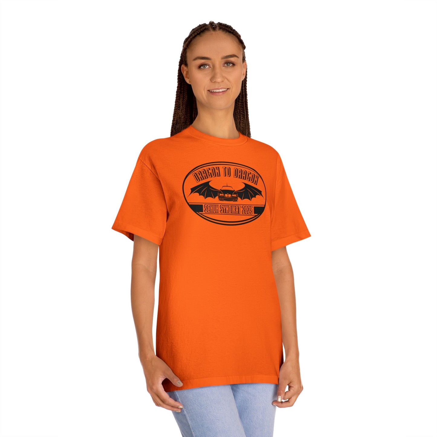 Schuh Syndikat Dragon to Dragon 2025 Light Color Tee - Unisex American Apparel Classic T-Shirt