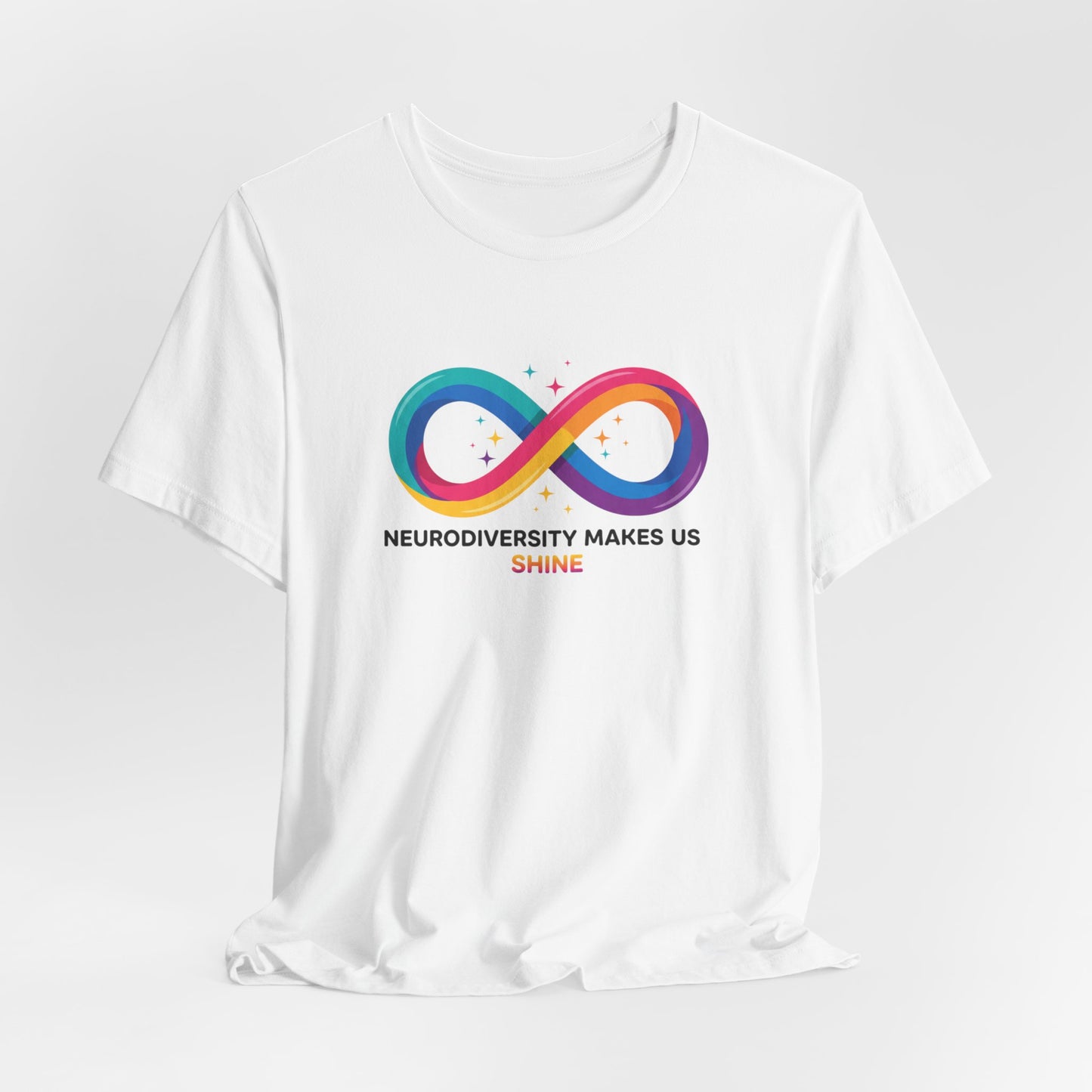 Neurodiversity Makes Us Shine Tee | neurodivergent, autistic pride