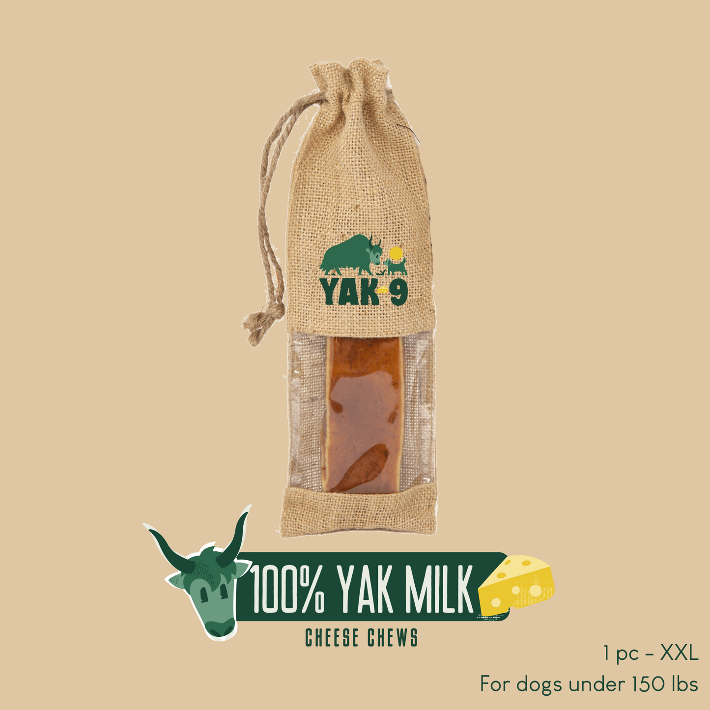 100% Yak Milk Chews for Dogs