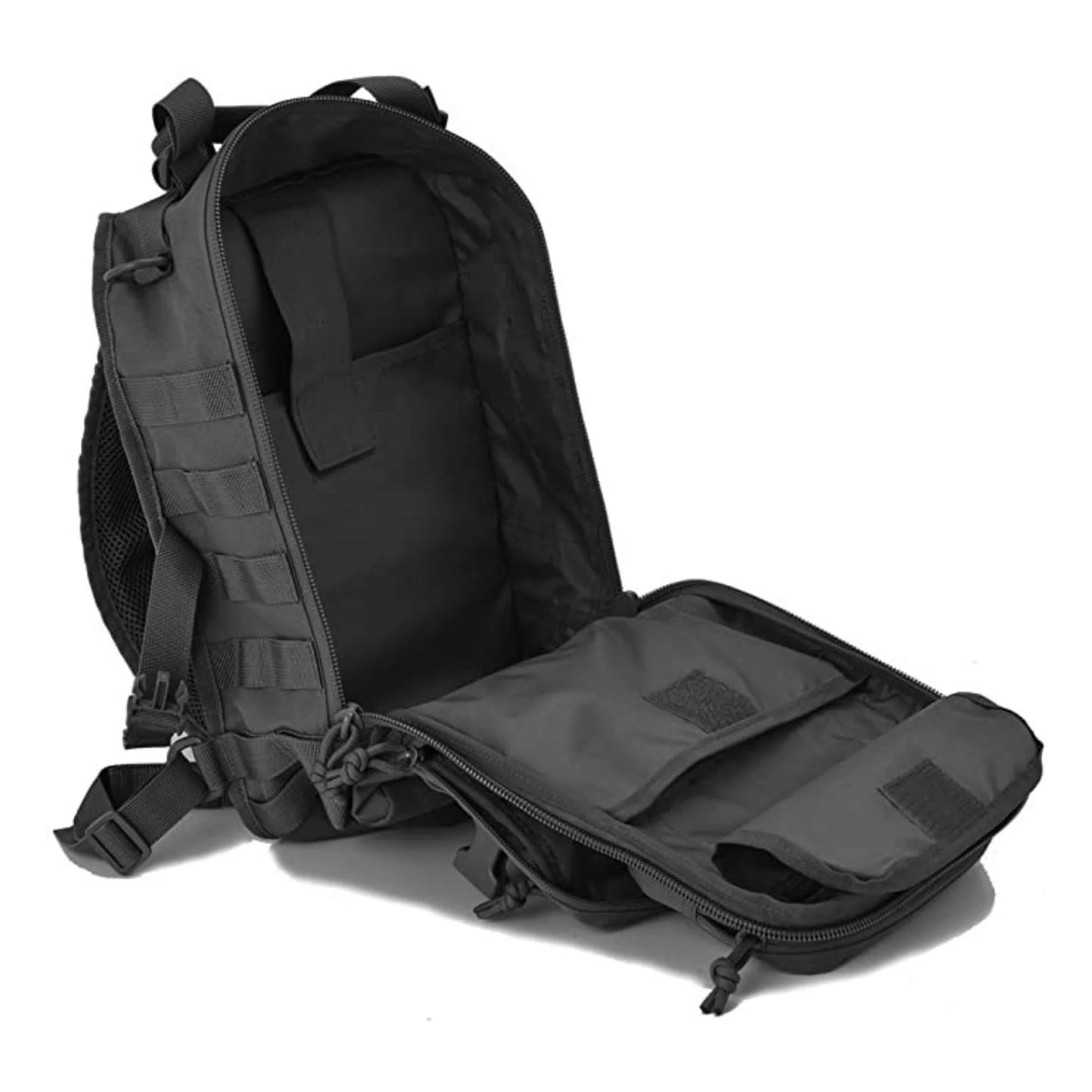 Jupitergear Tactical Military Sling Backpack 15L Shoulder Bag Molle Outdoor Daypack Backpack with Adjustable Strap