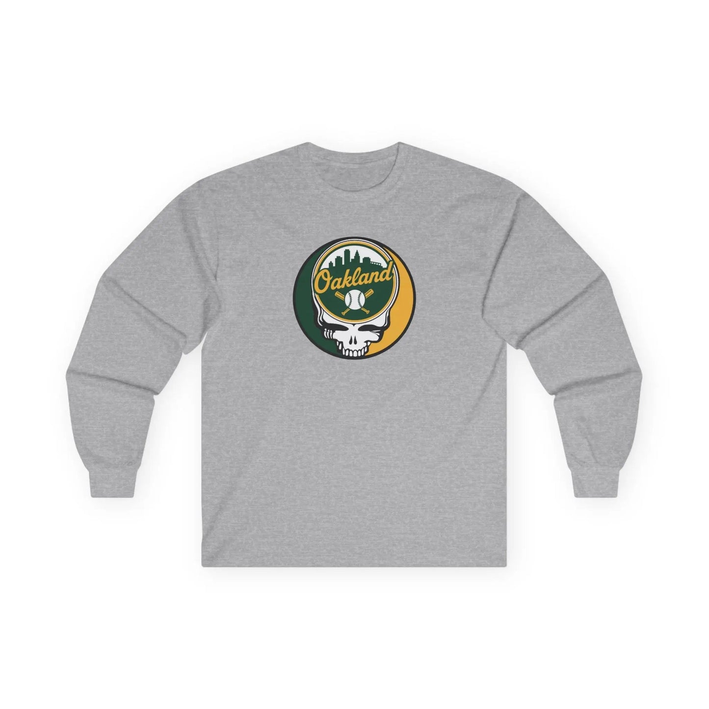 Oakland A's Original Stealie Grateful Dead Long Sleeve Shirt