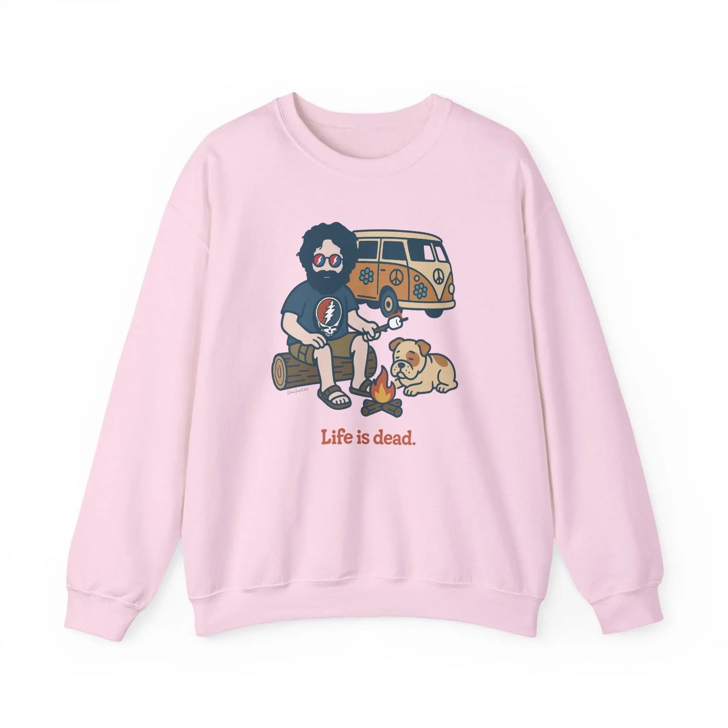 Jerry and Frank are Camping | Life is dead.® Crewneck | Grateful Dead