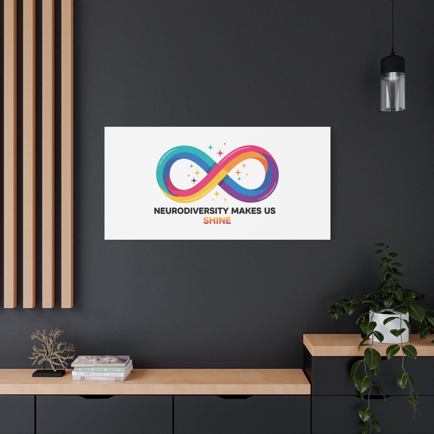 Neurodiversity Makes Us Shine Canvas | Autism Acceptance, Autistic Pride