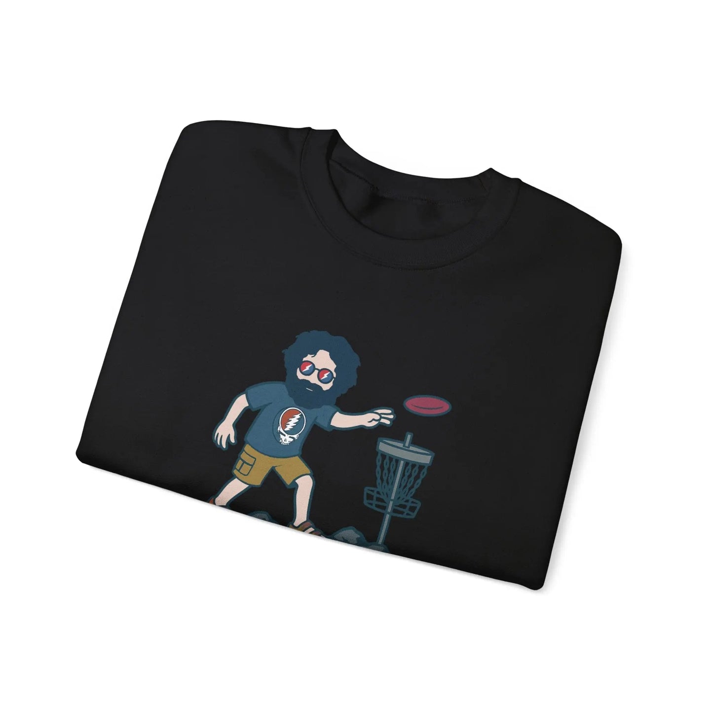 Disc Golfin' Jerry | Life is dead.® Crewneck | Grateful Dead