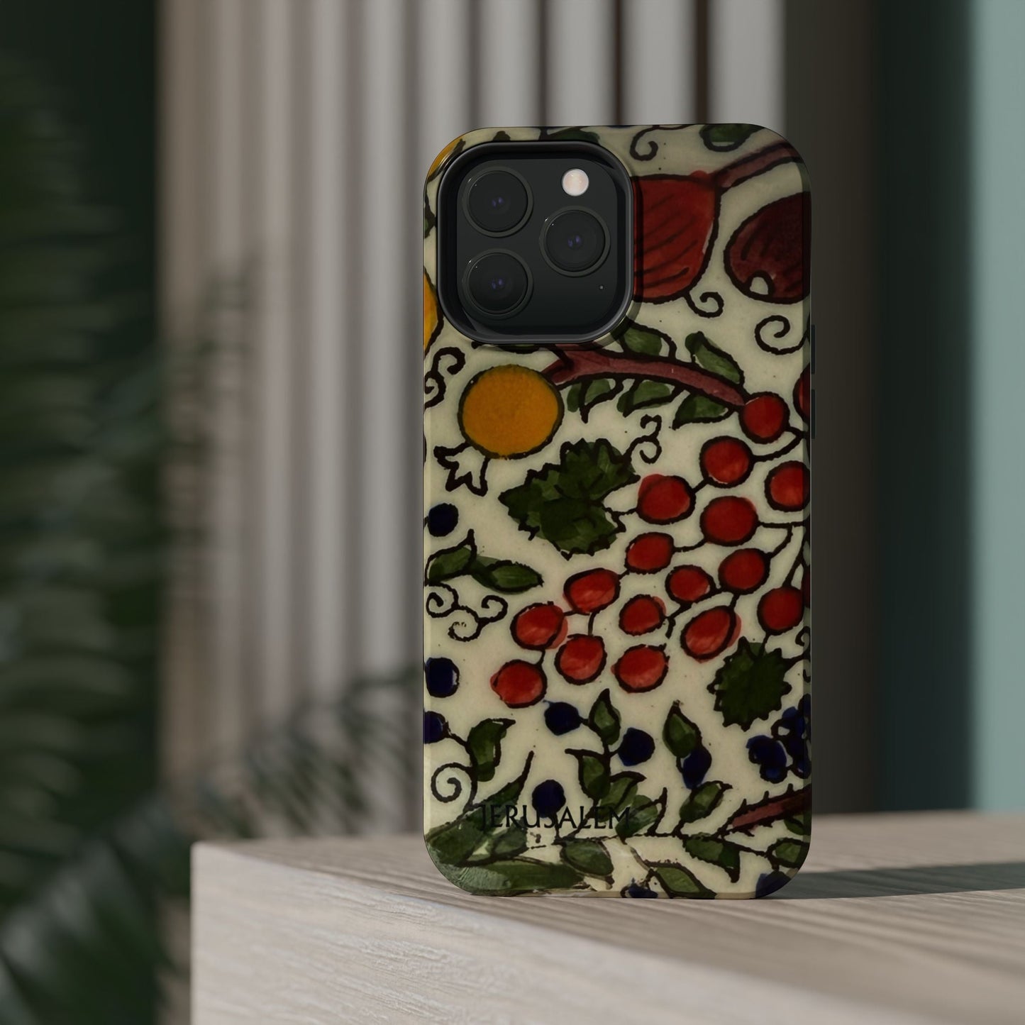 Jerusalem City Fruits Design Iphone Magnetic Tough Case