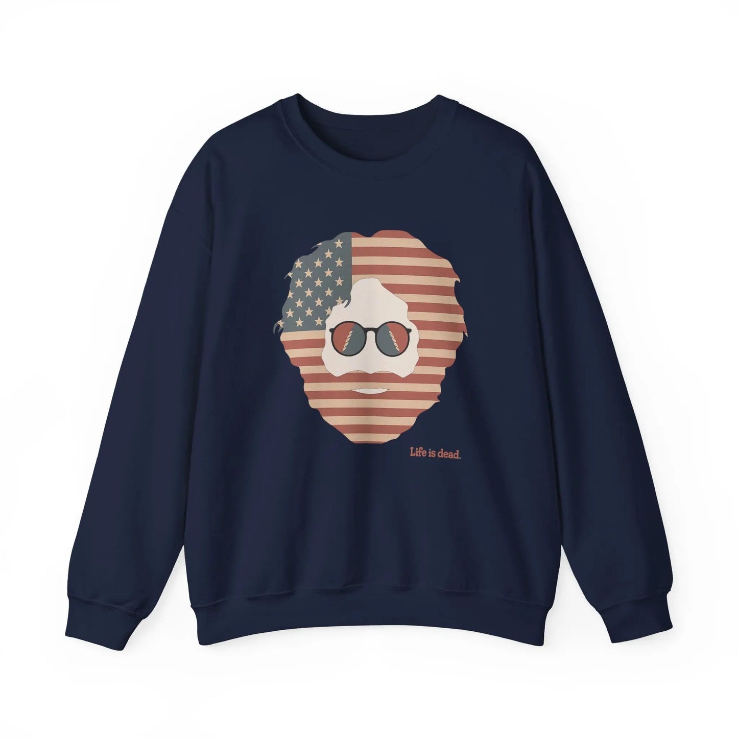 Stars & Stripes Jerry | Life is dead.® Crewneck | Grateful Dead