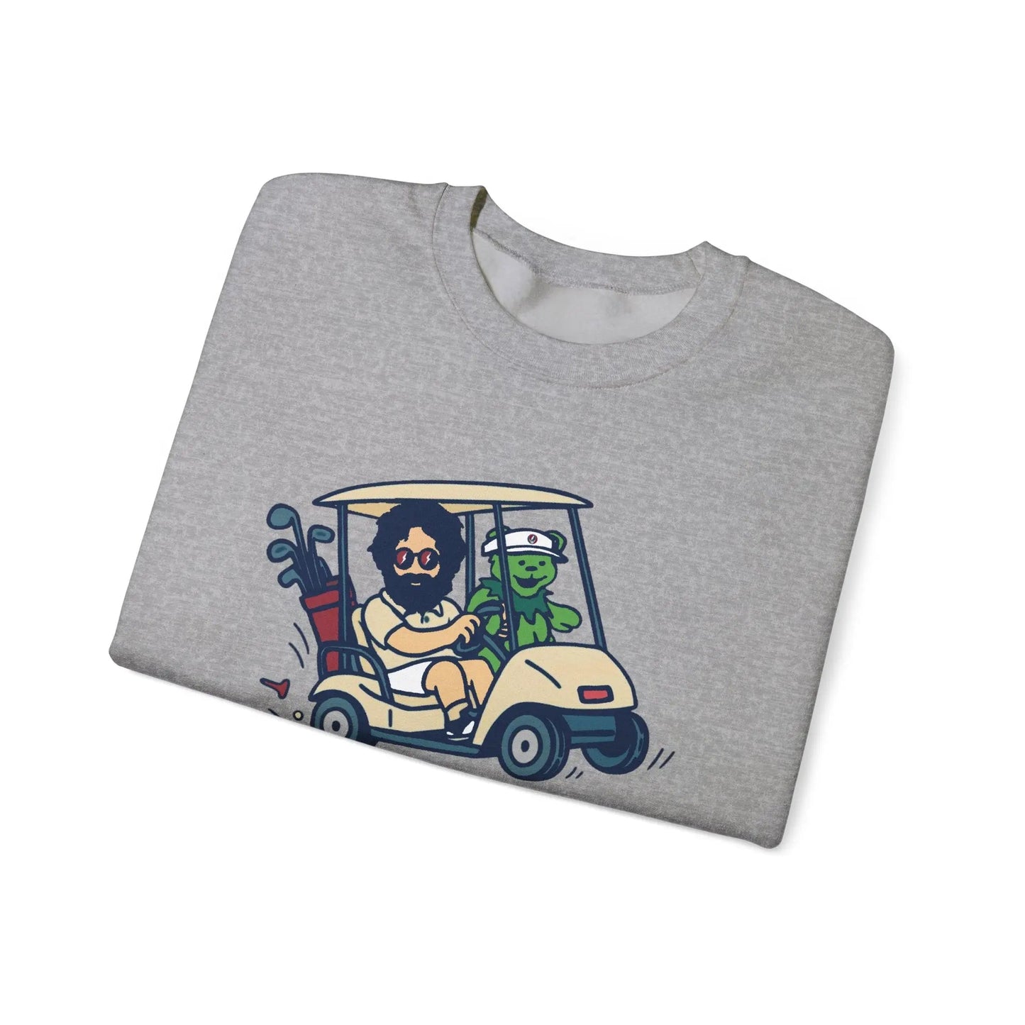 Joy Ridin' Jerry and The Bear | Life is dead.® Crewneck | Grateful Dead